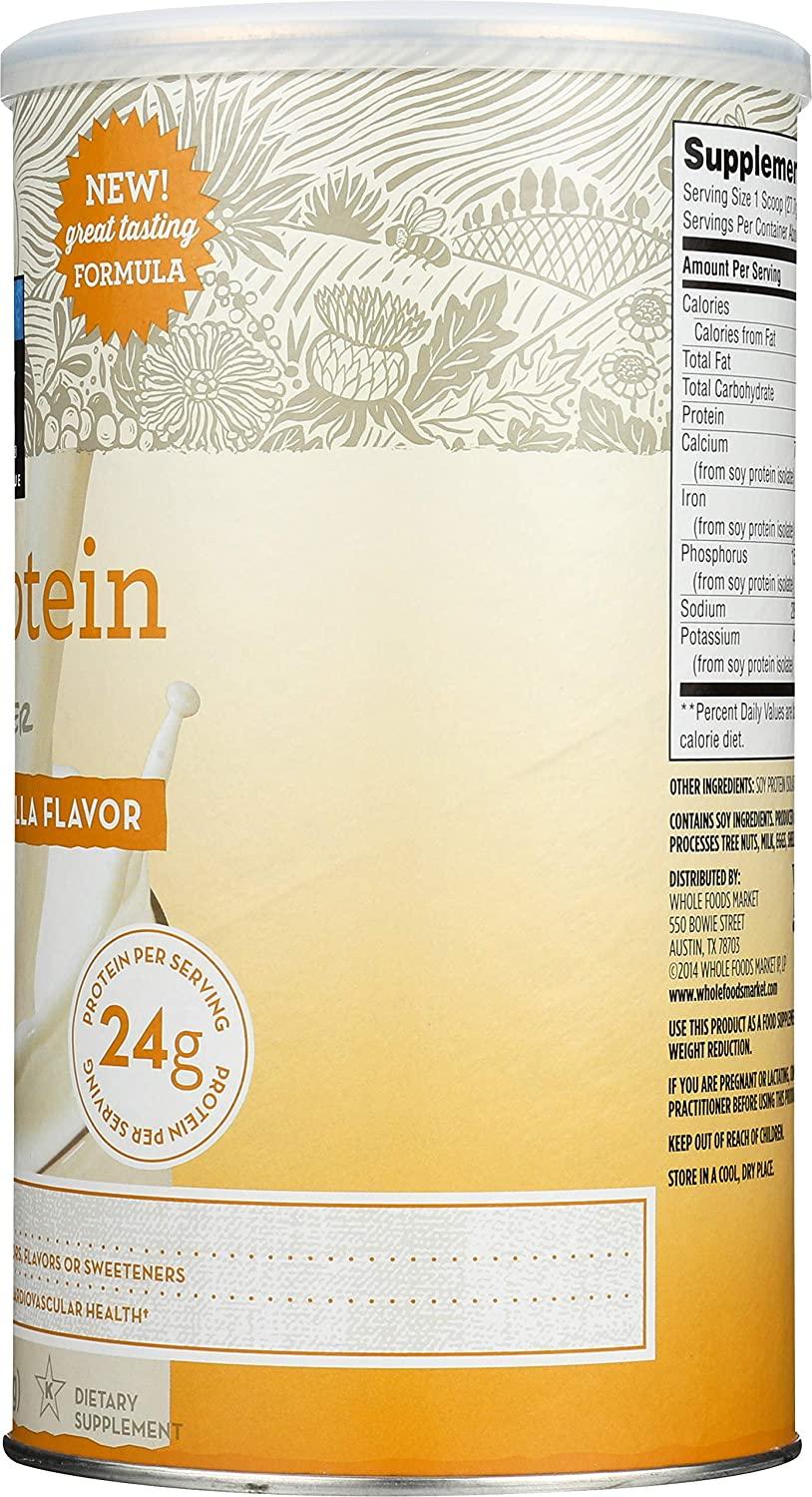 365 Everyday Value, Soy Protein Powder, Unsweetened Vanilla Flavor, 15.