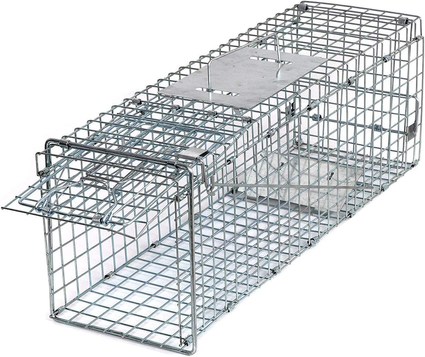 HomGarden Catch Release Humane Live Animal Trap Cage for Rabbit