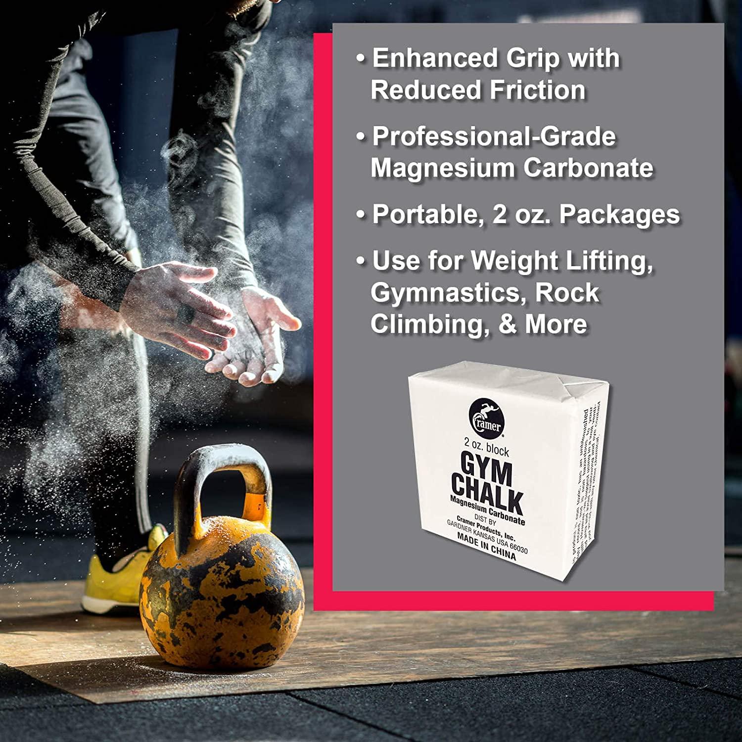Cramer Gym Chalk Block, Magnesium Carbonate for Better Grip in