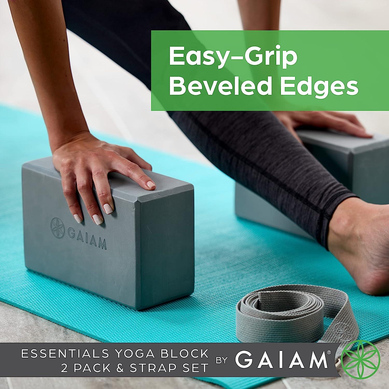 Gaiam Essentials Yoga Block and Strap - Thumbnail 3