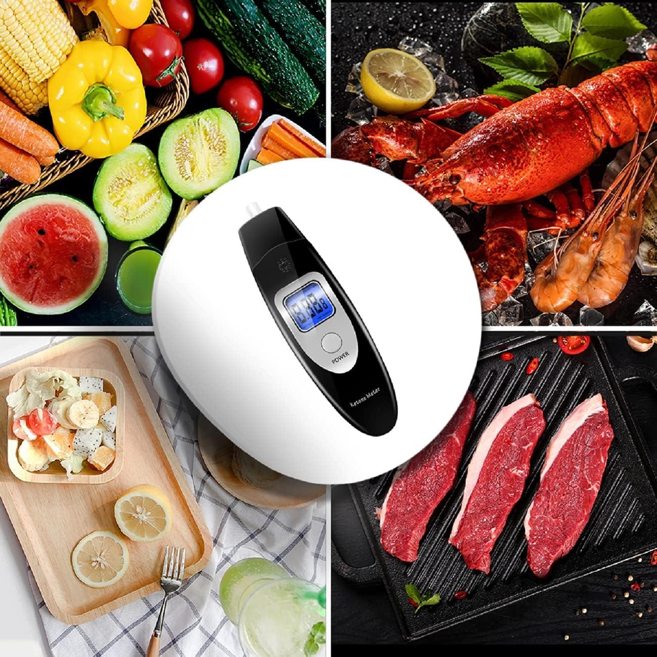 Lencool Ketone Meter Ketosis Breath Analyzer with 10 Mouthpieces