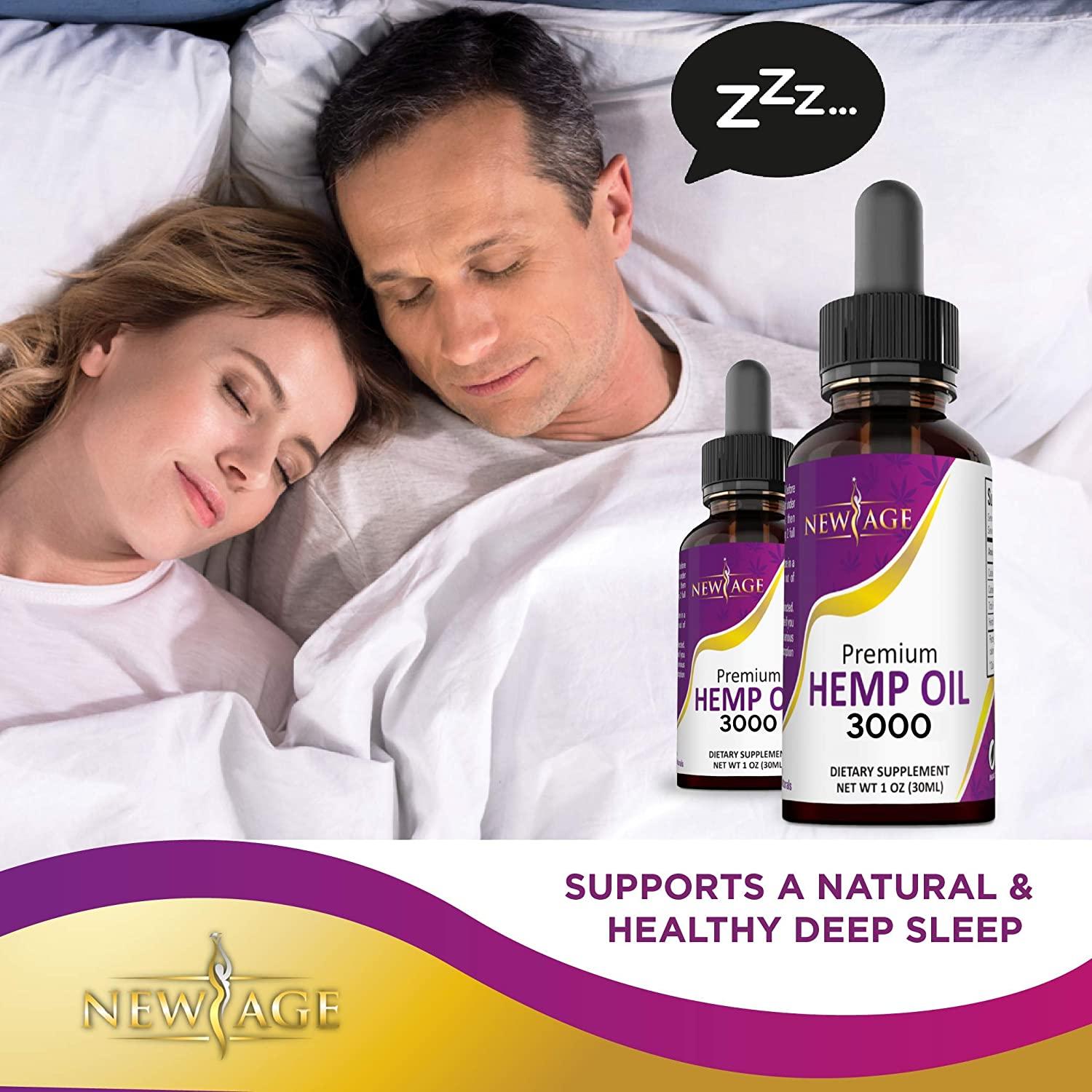 New Age Hemp Oil - 3000mg (Pack of 2) - All Natural, USA Grown & Made ...