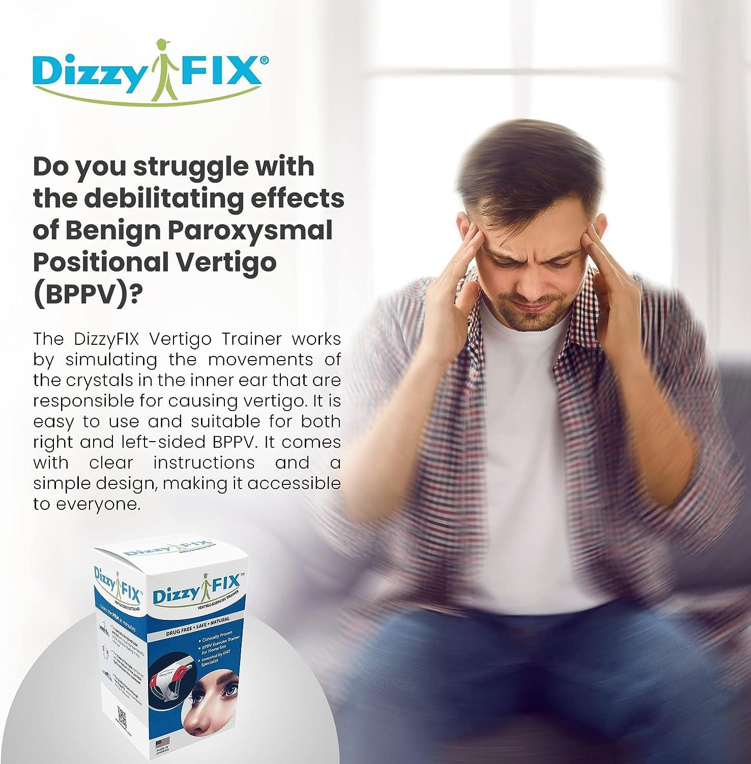 DizzyFIX Vertigo Relief Trainer for Benign Paroxysmal Positional