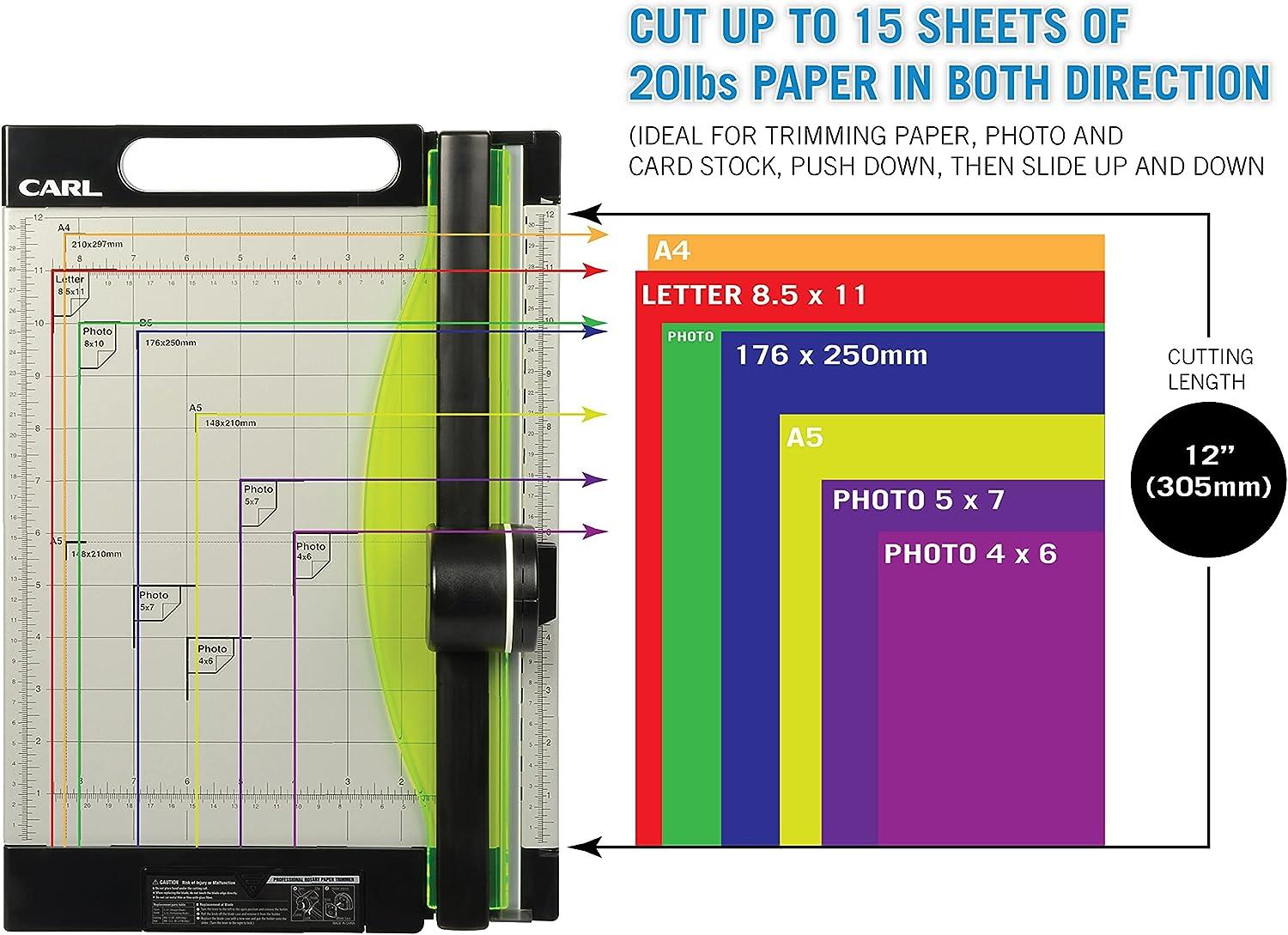 CARL 12 inchGreen Friendly Professional Rotary Paper Trimmer 12inch
