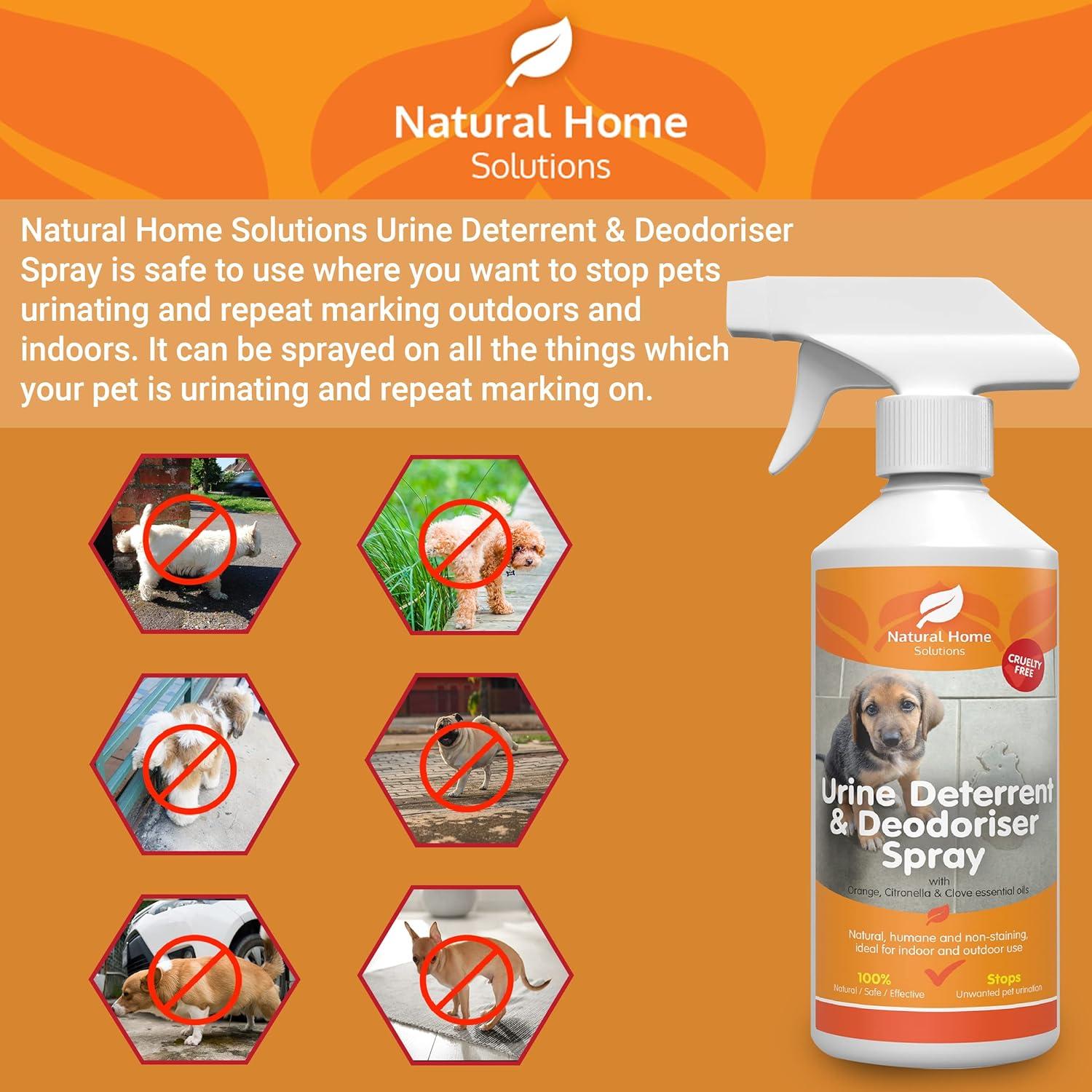 Eco Urine Deterrent & Deodoriser Spray Urine Stop for Cat Dog Repellent Stop Cats Dogs Repeat
