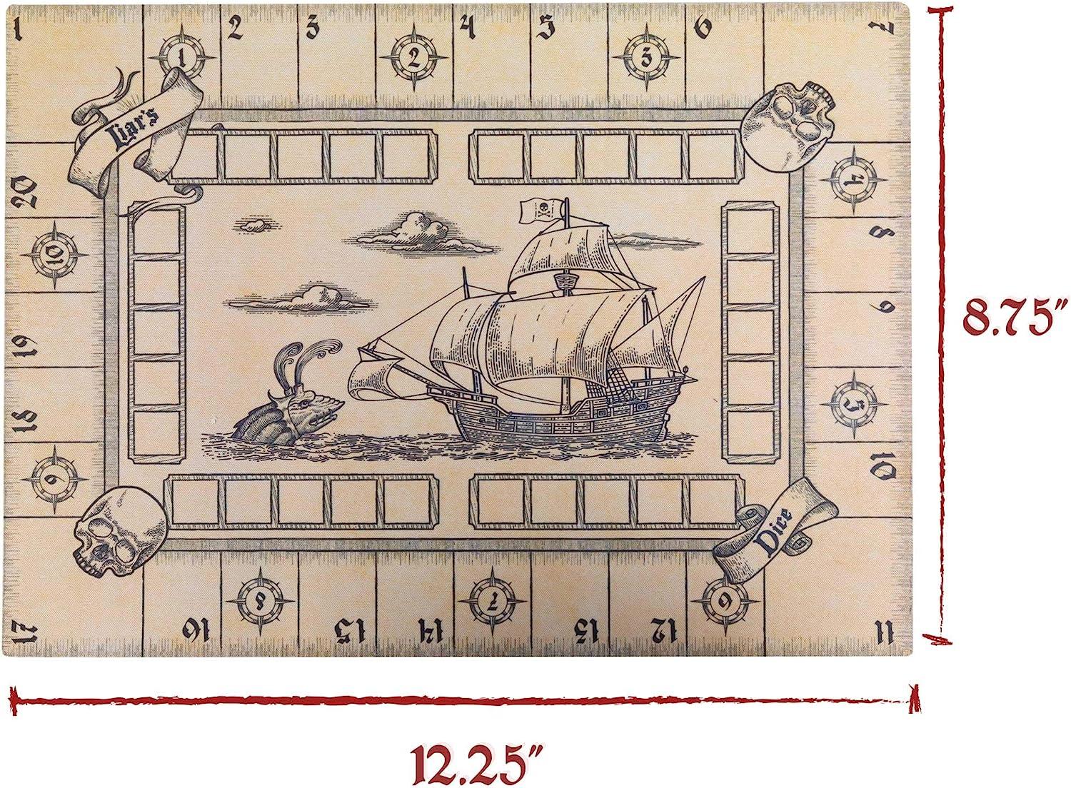 Brybelly Liar's Dice Game Set Classic Family Bluffing Game Treasure