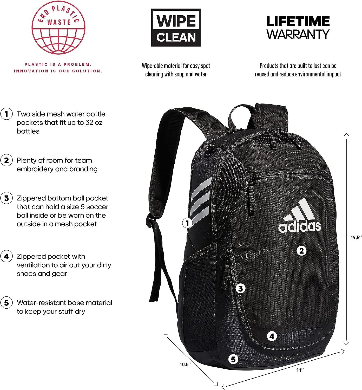 adidas Stadium 3 Backpack - Black, One Size | Buy Now with Express  International Delivery | GoSupps.com