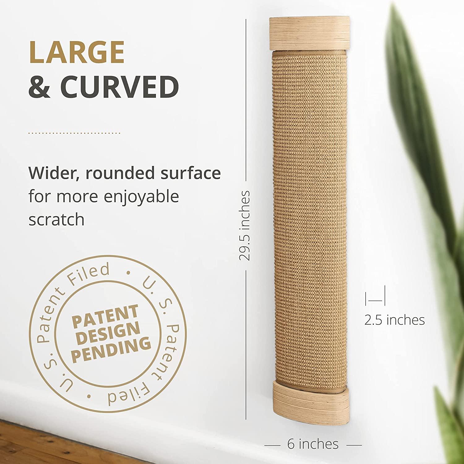 Ruby Road Wall Mounted Cat Scratching Post Modern Vertical Scratch