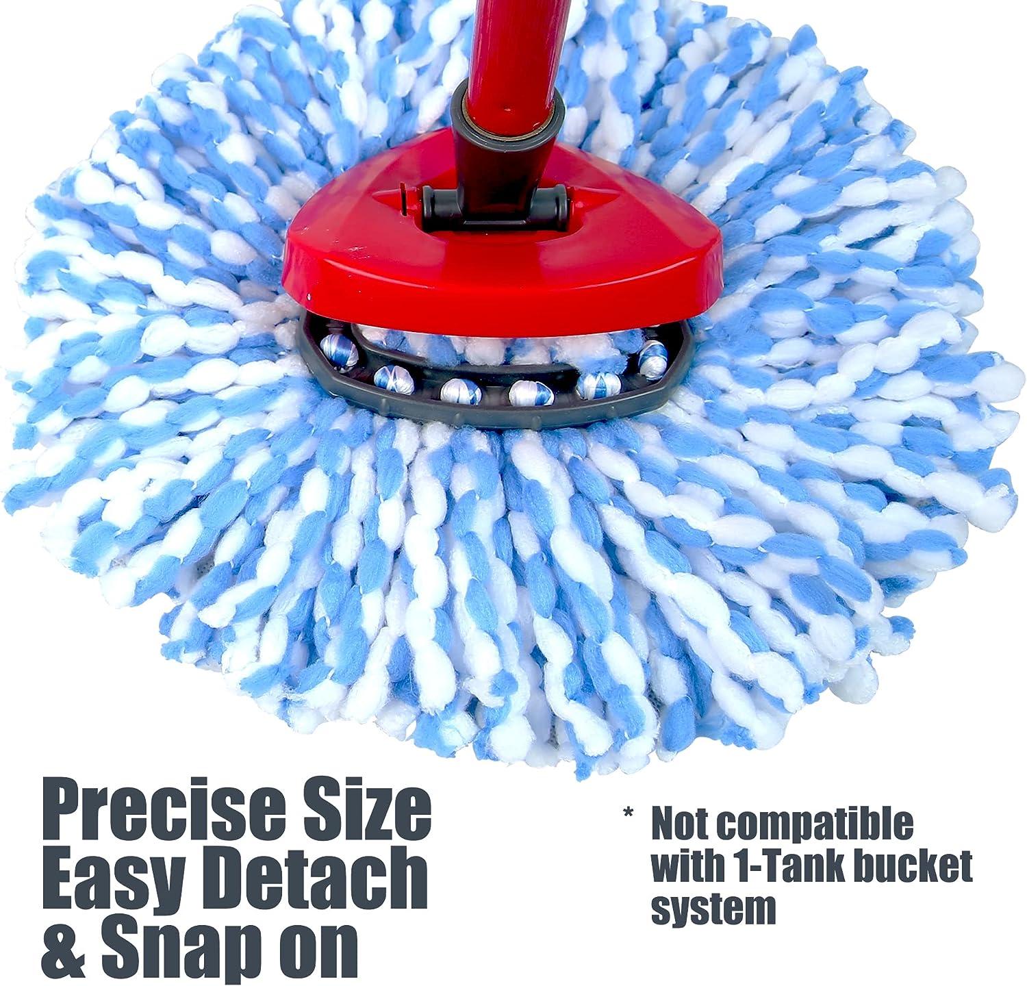 2 Pack Mop Replace Head Compatible with O Cedar Rinse Clean 2Tank Spin Mop Mop Refills 100