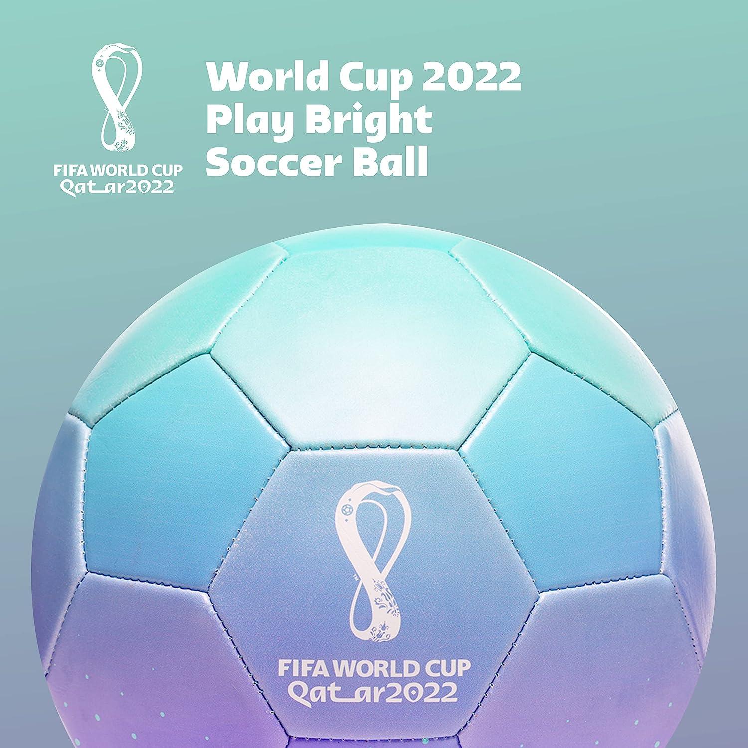 Capelli Sport FIFA World Cup Qatar 2022 Tournament Soccer Ball Souvenir Display, Officially Licensed Futbol for Youth and Adult Soccer Players, Play Bright
