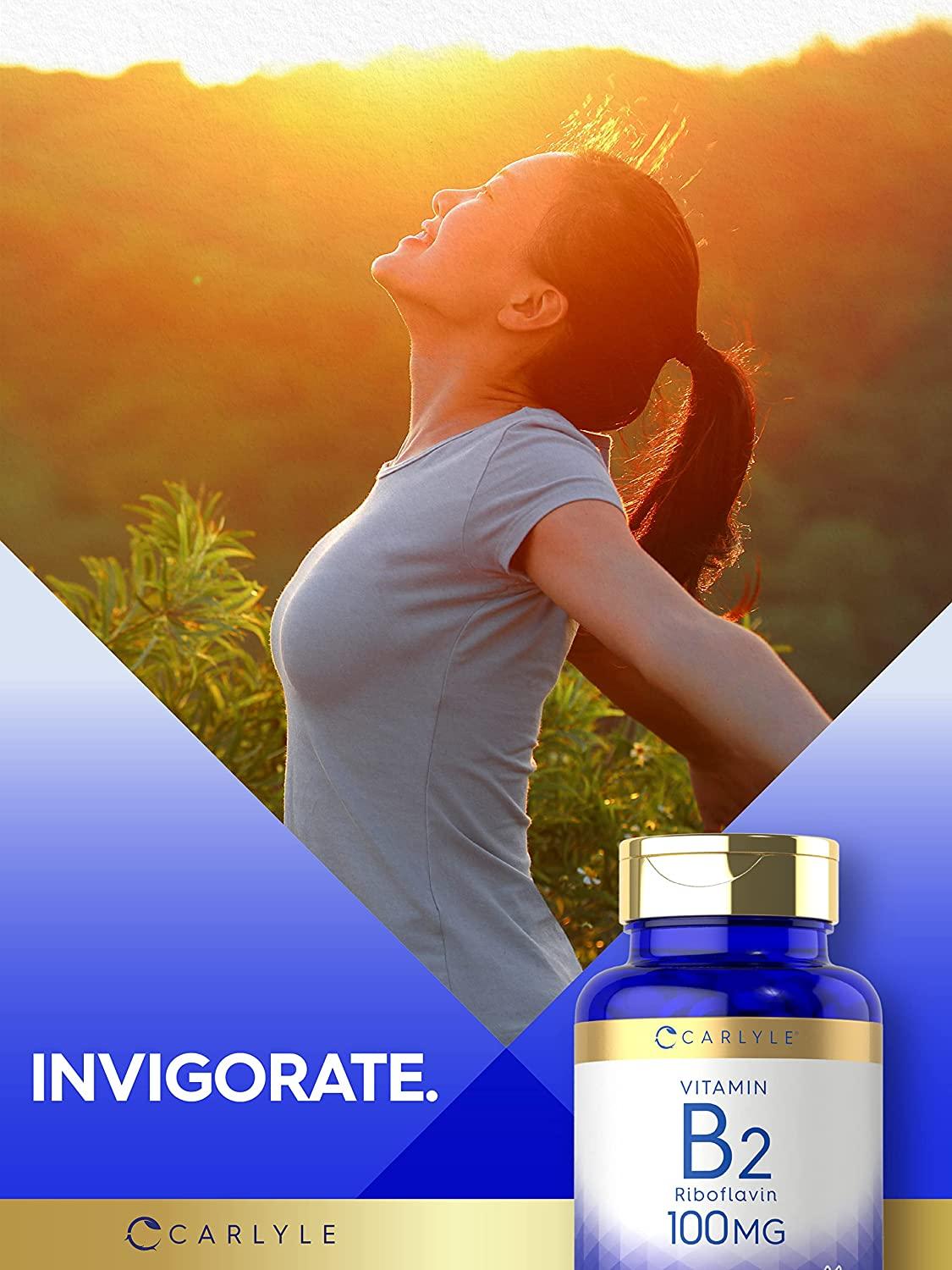 Vitamin B2 100mg 180 Tablets Vegetarian NonGMO Gluten Free Vitamin B2