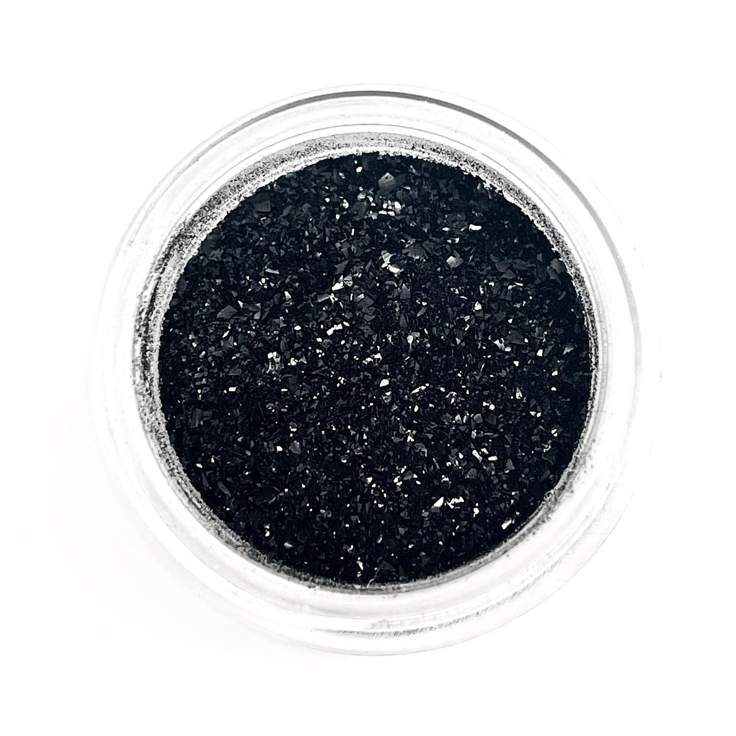 MIDNIGHT BLACK Luxury Edible Cake Glitter 5 grams Vegan, Kosher