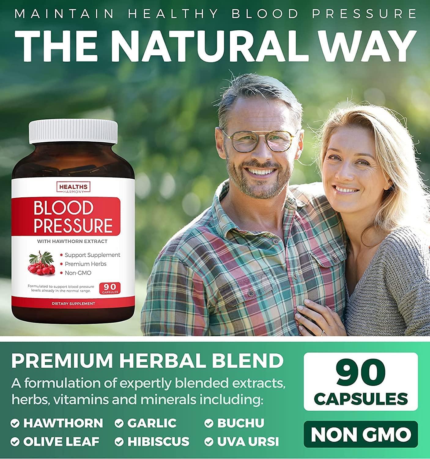 Premium NonGMO Blood Pressure Support Supplement High Dosage