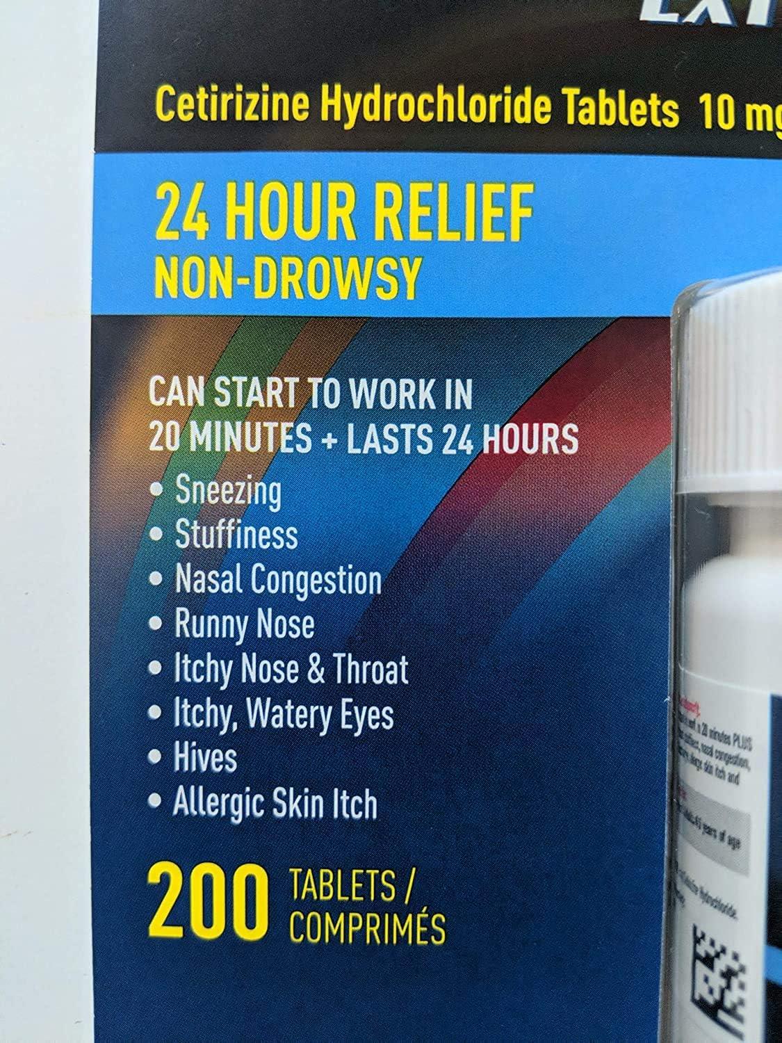 Kirkland Signature Extra Strength Allergy Relief 200 Tablets Fast