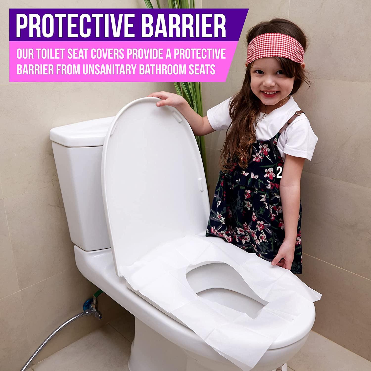 Disposable XL Toilet Seat Covers 100 Pack for Kids & Adults