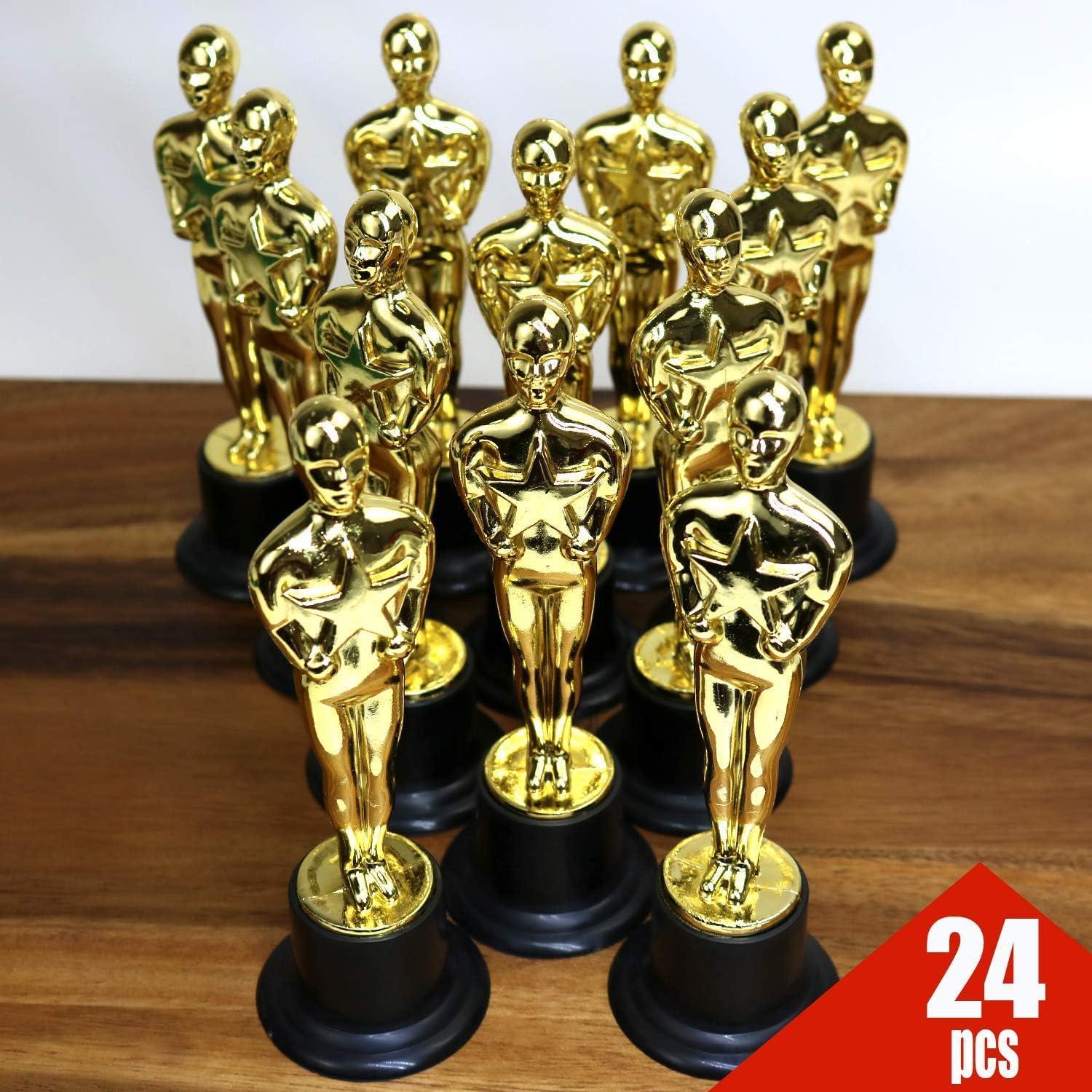 GiftExpress 6" Gold Award Trophy, Award Statues, Oscar Statues Trophies for Award Ceremony