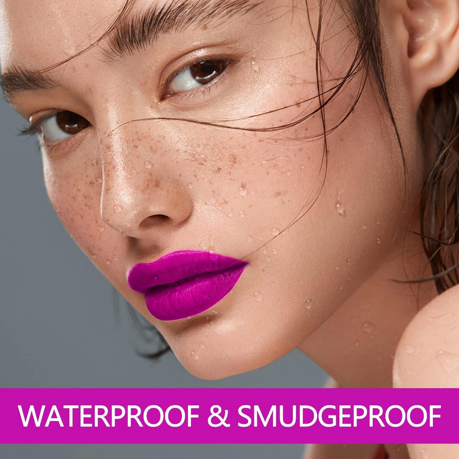 MAKI YIKA Pink Lipstick Matte Pink Liquid Lipstick Long Lasting Smudge Proof High Impact Color