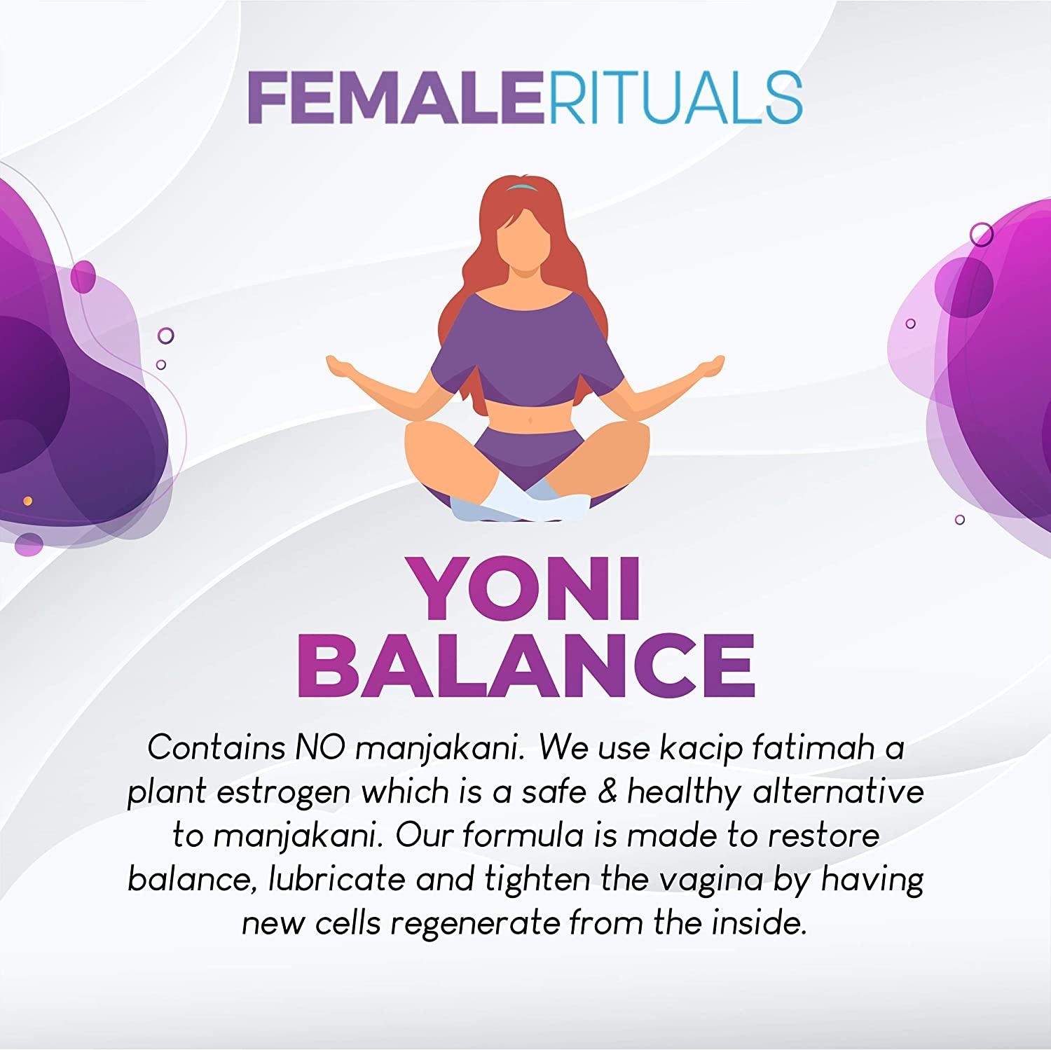 Female Rituals Yoni Balance Vaginal Tightening Pills with Kacip Fatimah