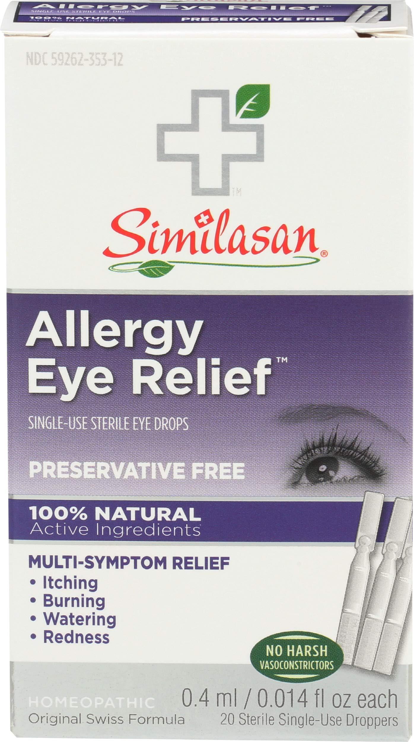 Similasan Homeopathic Allergy Eye Relief Single Use Sterile Eye Drops