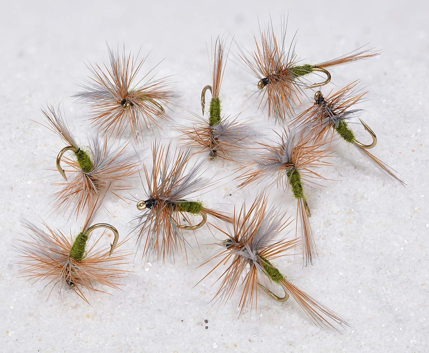 Blue Winged Olive Dry Fly Fishing Flies Tied on Mustad Signature