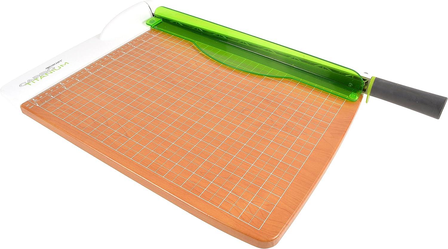 Westcott 16874 15Inch CarboTitanium Wood Base Guillotine Paper Cutter