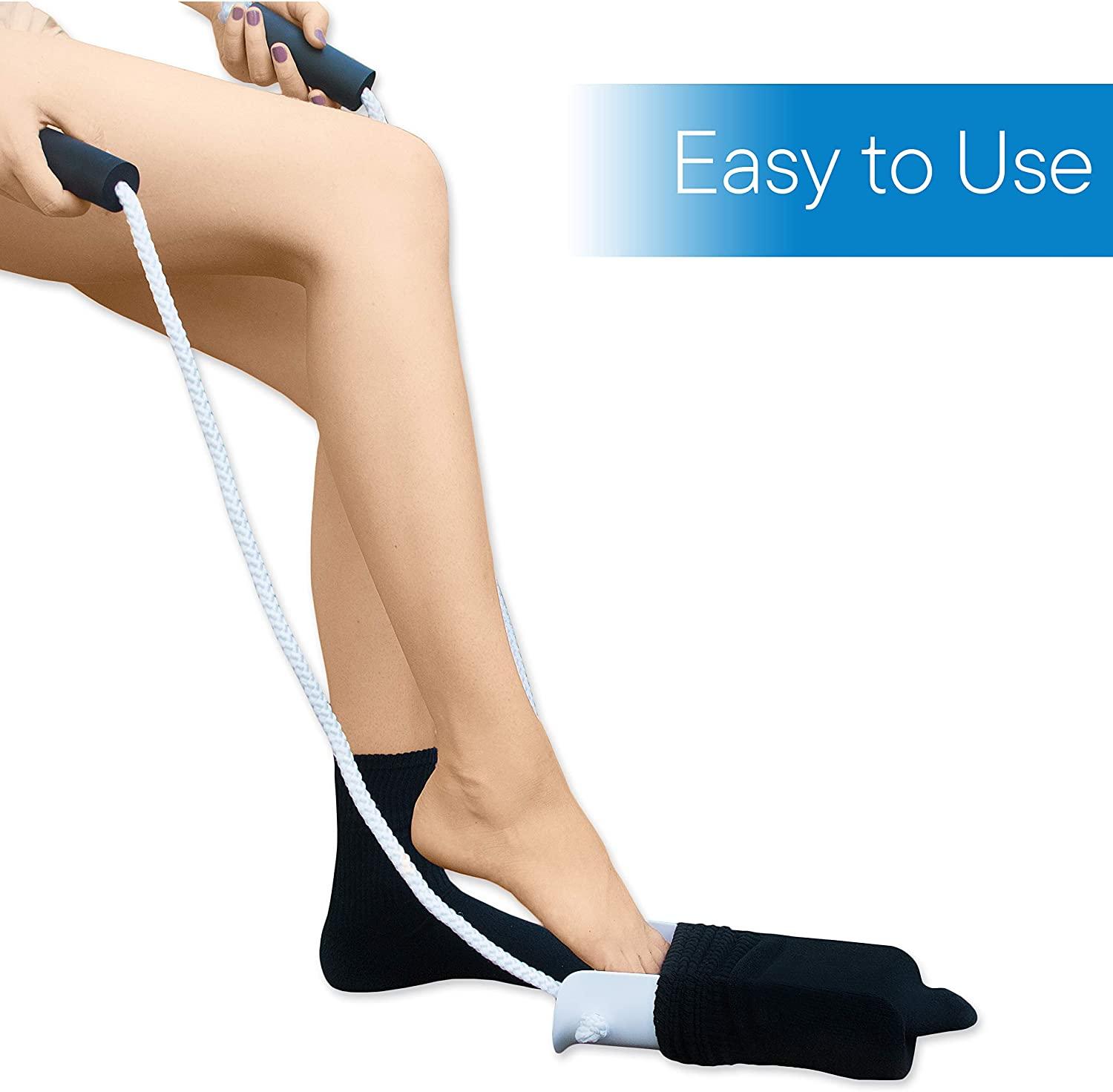 RMS Deluxe Sock Aid Socks Helper with Foam Handles