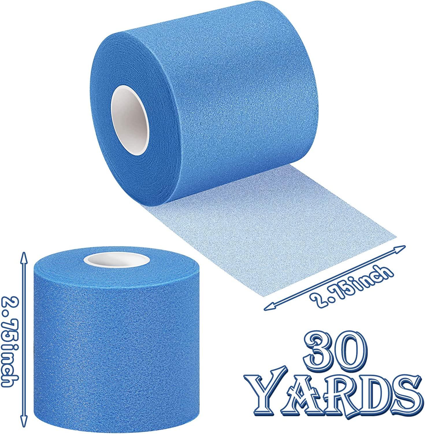 3 Pieces Athletic Pre Wrap Tape for Hair Foam Underwrap Tape Sports Pre