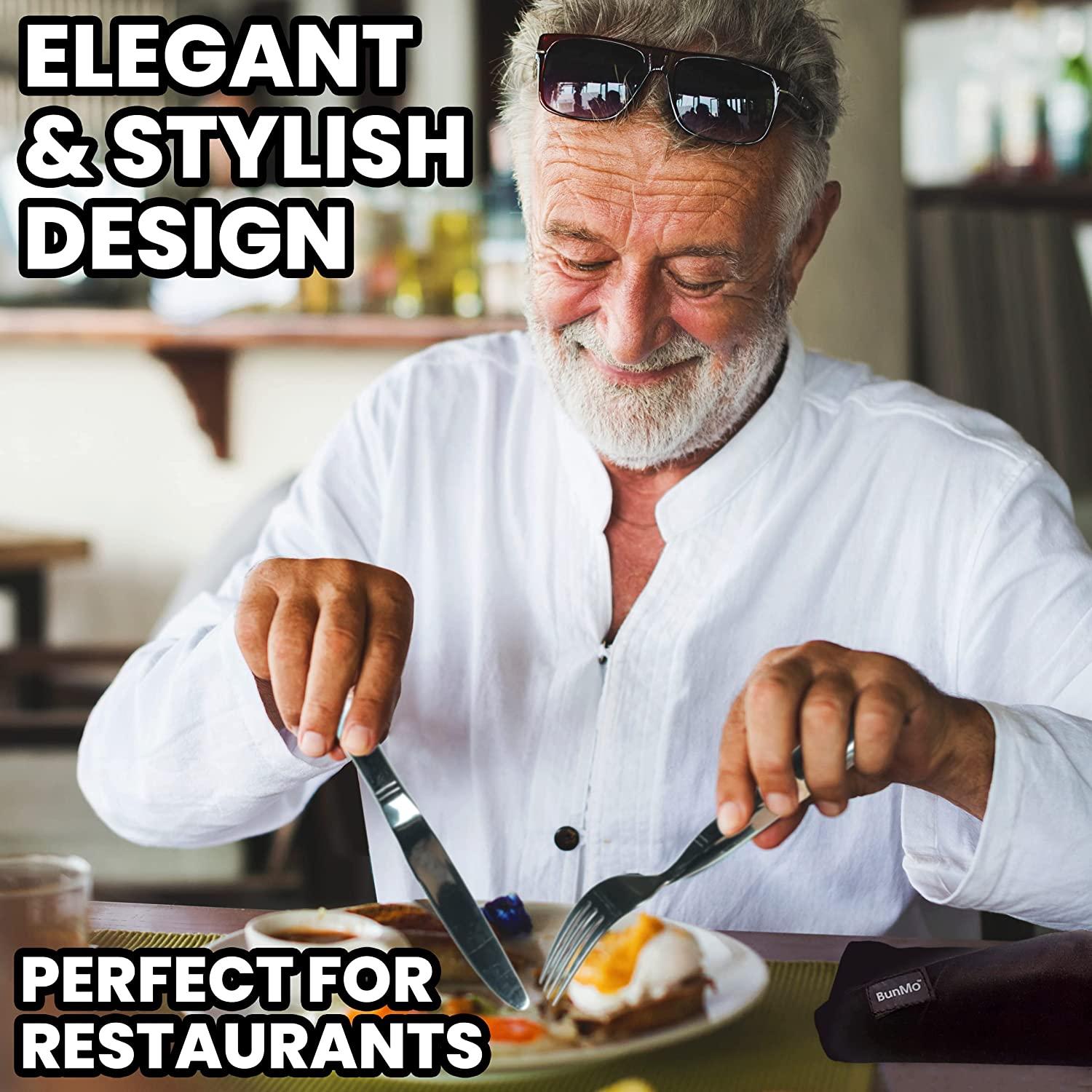 BunMo Weighted Utensils for Tremors and Parkinson's Heavy Silverware