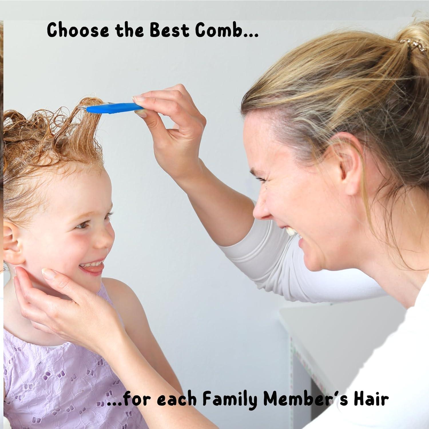 9pc AntiNit Kit Head Lice Comb Set Nit Combs Kids and Adults for Head