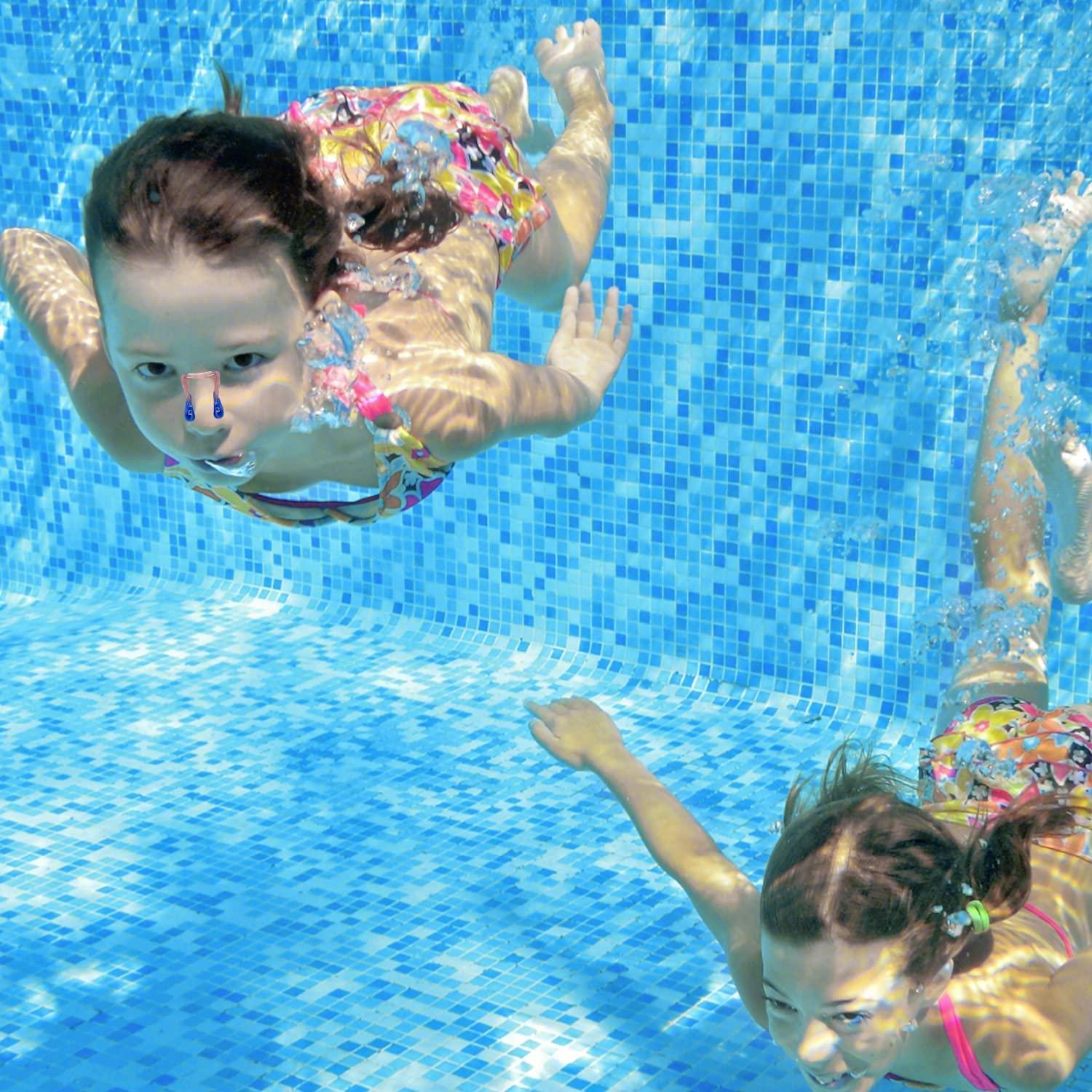 SAVITA Swimming Nose Clip with Waterproof Silica Gel for Kids and