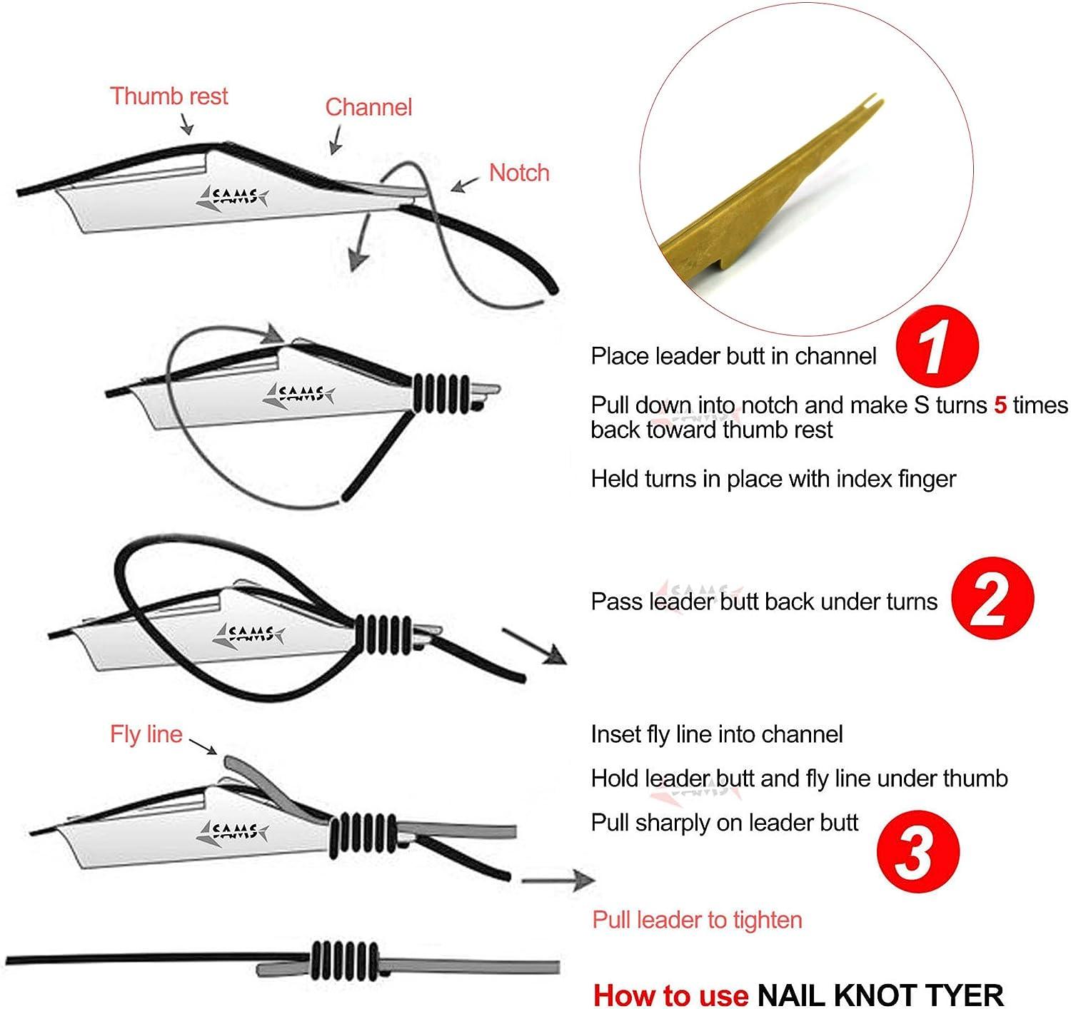 Fly Line Fishing Knot Tool Instructions Samsfx Fishing Pole SAMSFX