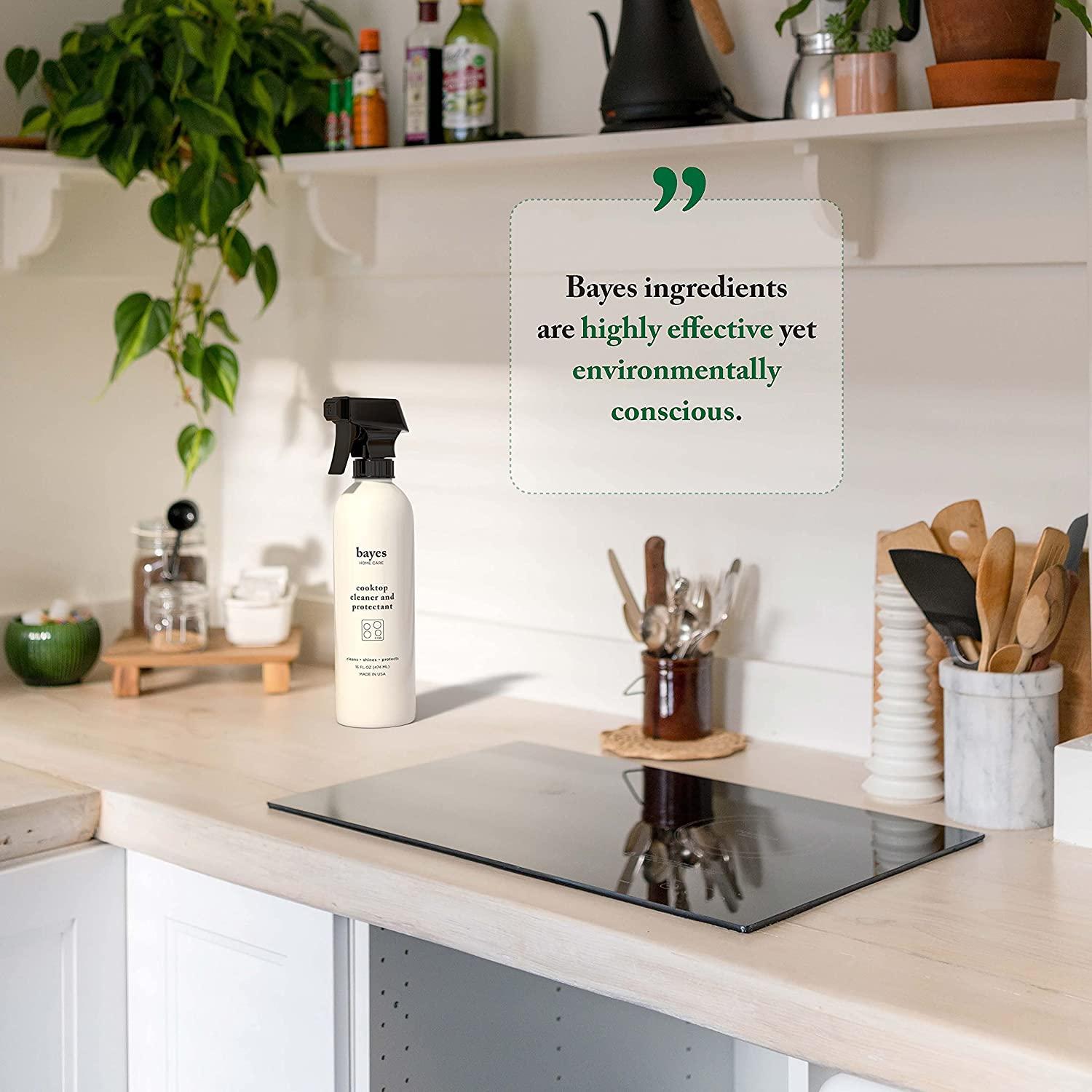 Bayes Cooktop Cleaner and Protectant for Daily Use Cleans, Shines and