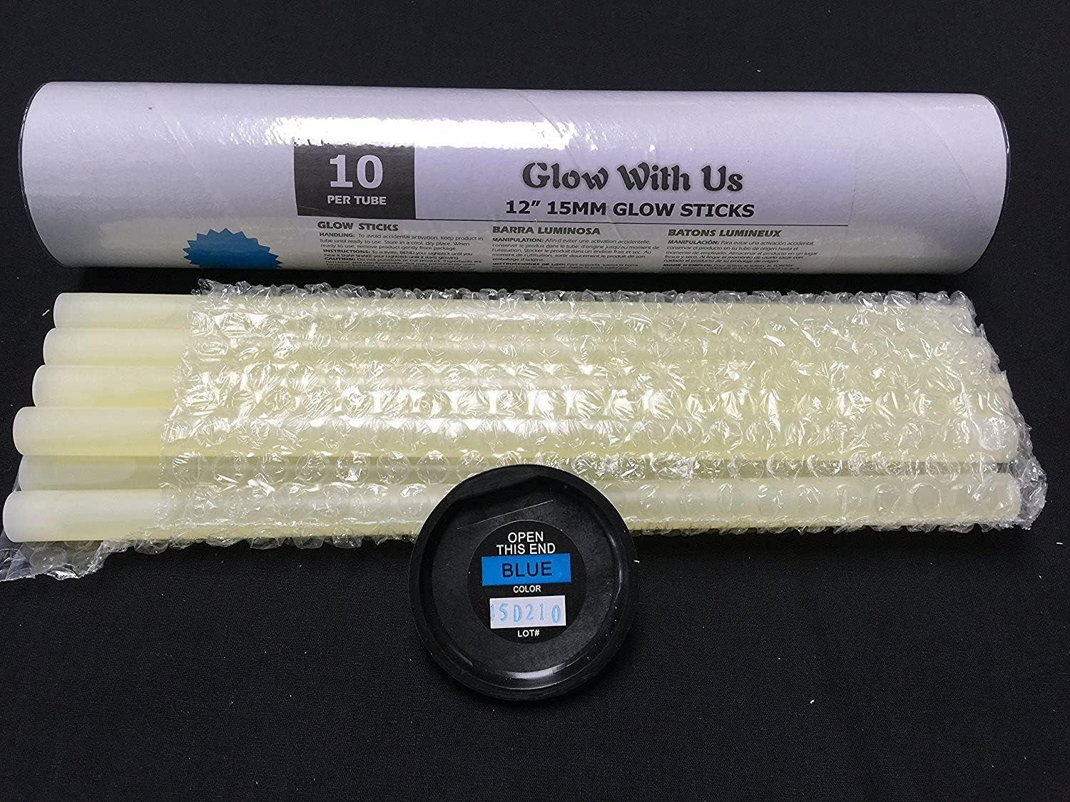 Blue glow sticks wholesale discount