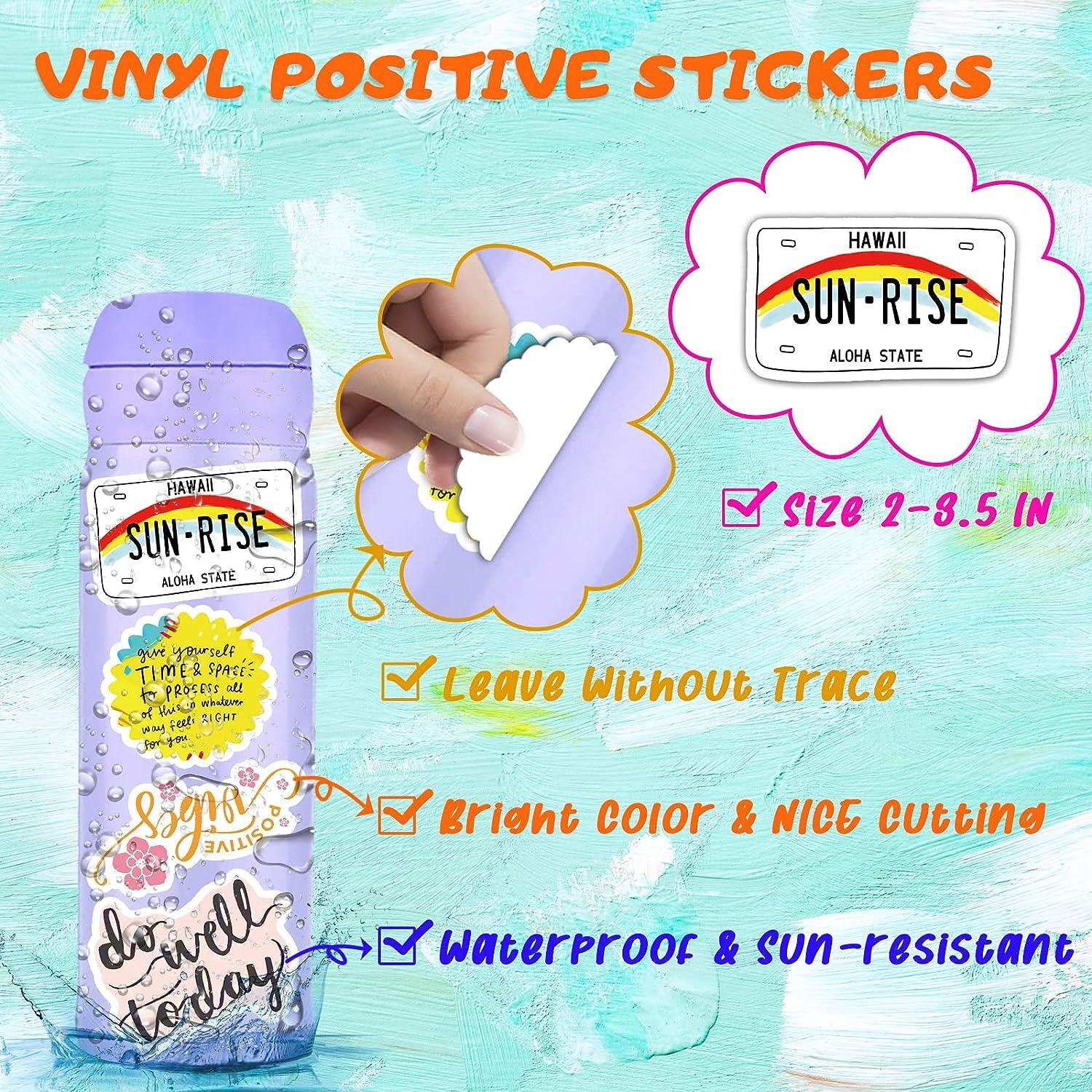 MOTIVATIONAL 10 Piece Waterproof Sticker PACK, Laptop Stickers, Water