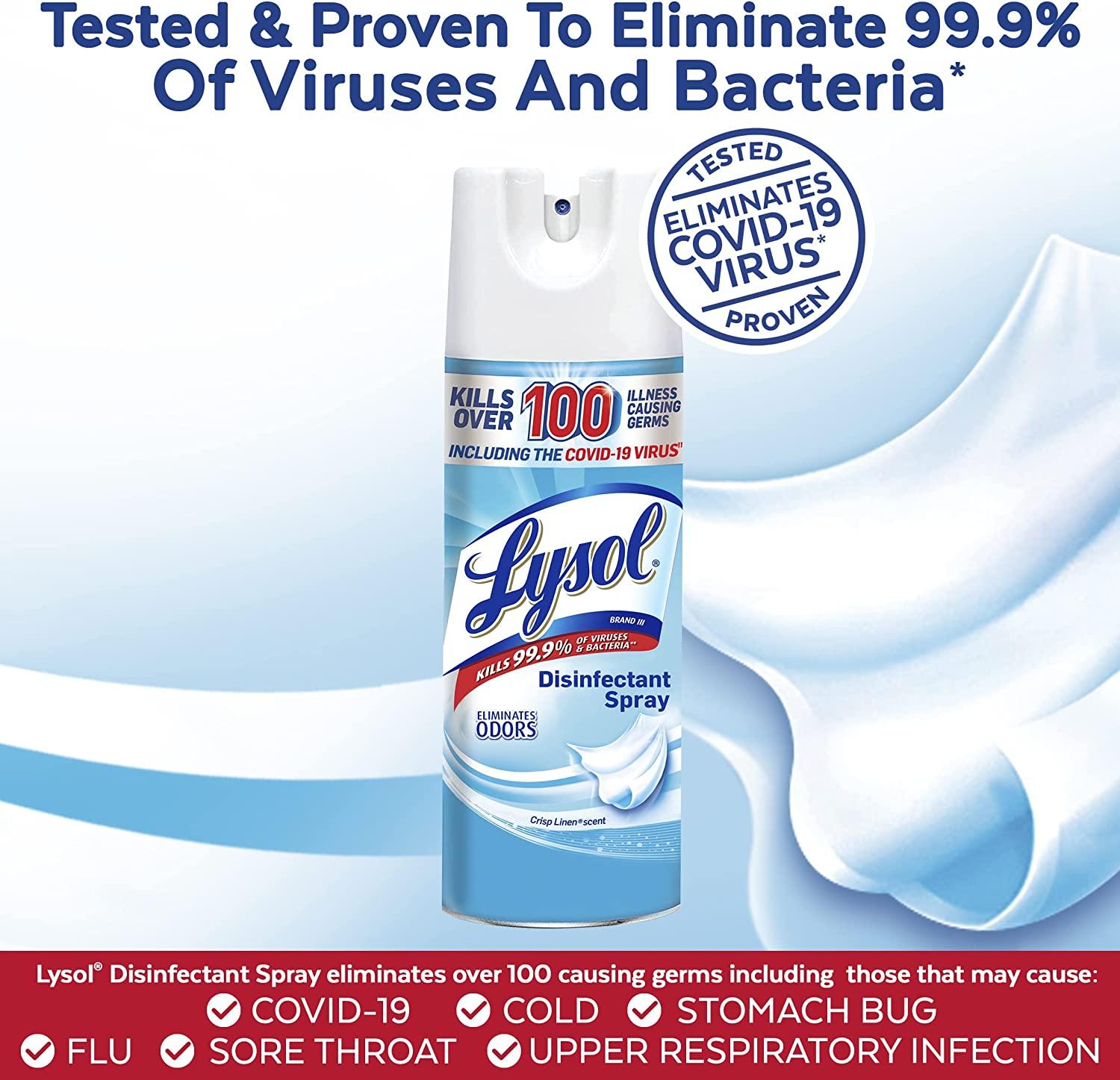 Lysol Sanitizing and Antibacterial Spray for Disinfecting & Deodorizing