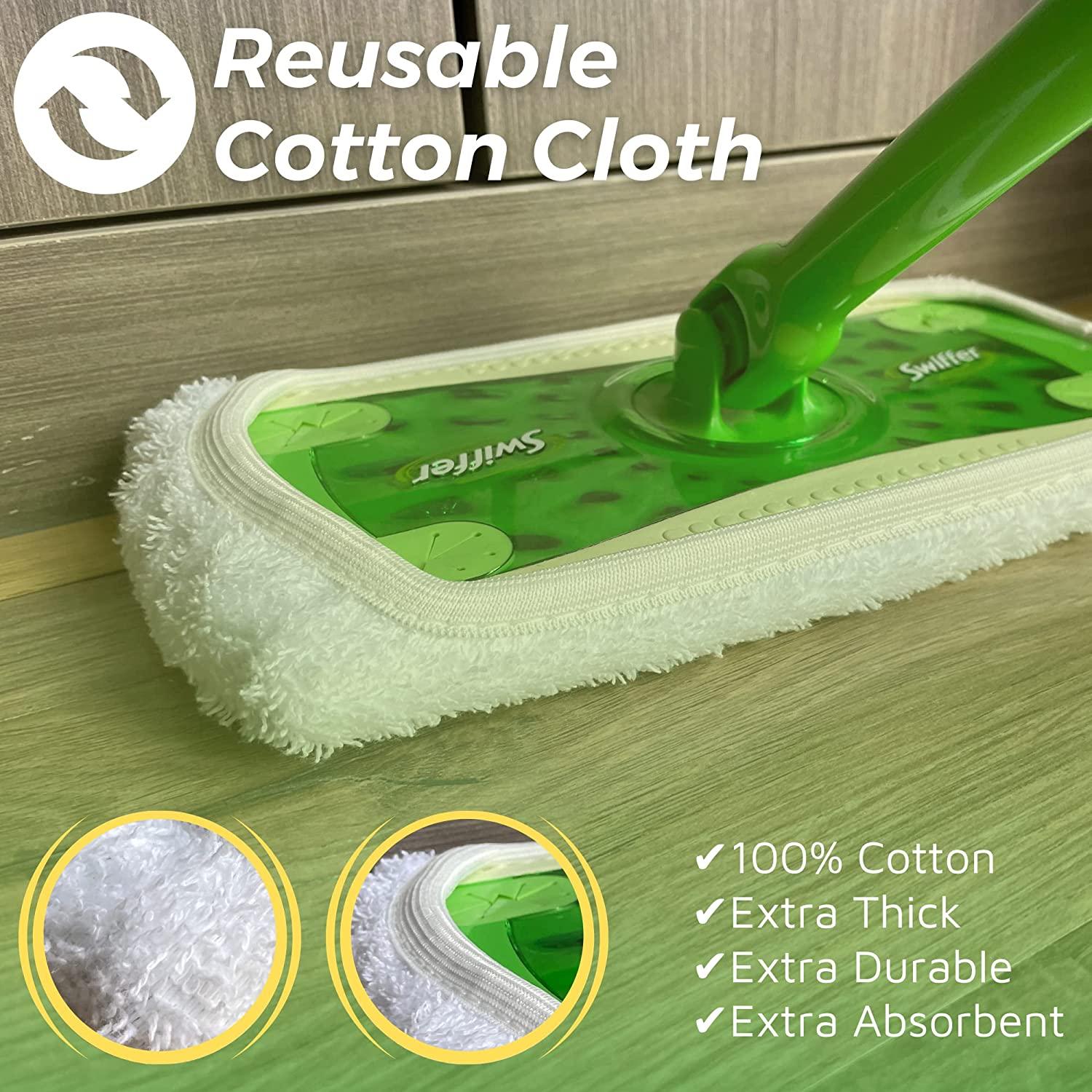 Washable Mop Covers, Reusable Cotton Mop Covers, Compatible With