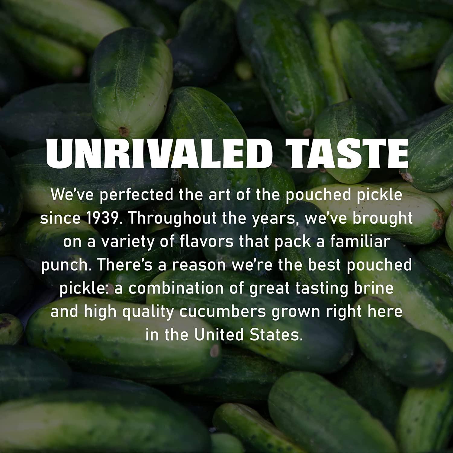 Van Holten's Sour Sis PickleInAPouch 12 Pack Crunchy and Tangy Snack