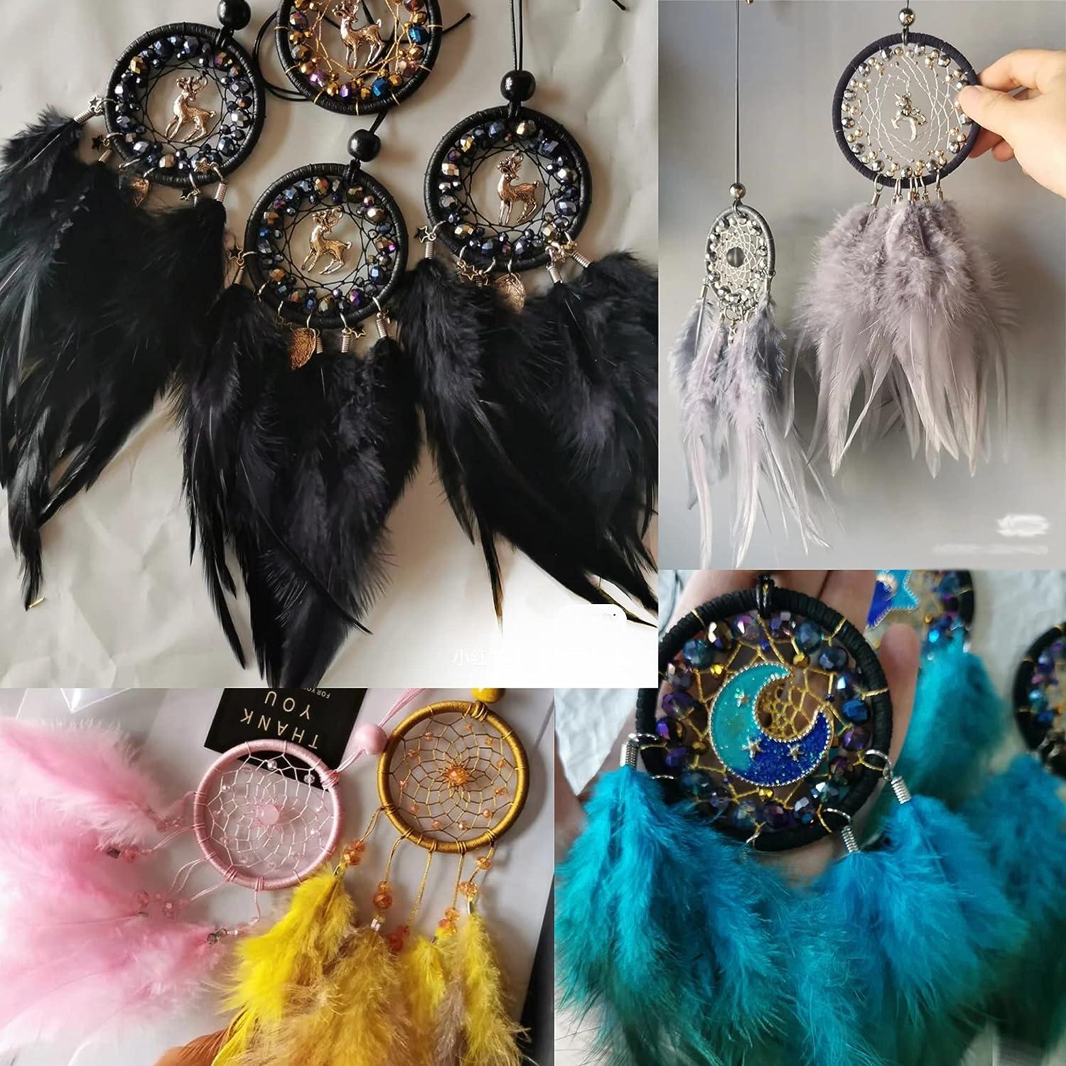 Colorful Feathers DIY Crafting Craft Rainbow Feather for Dream Catcher  Party Decorations,Feather Mask,Jewelry Making(100pcs)
