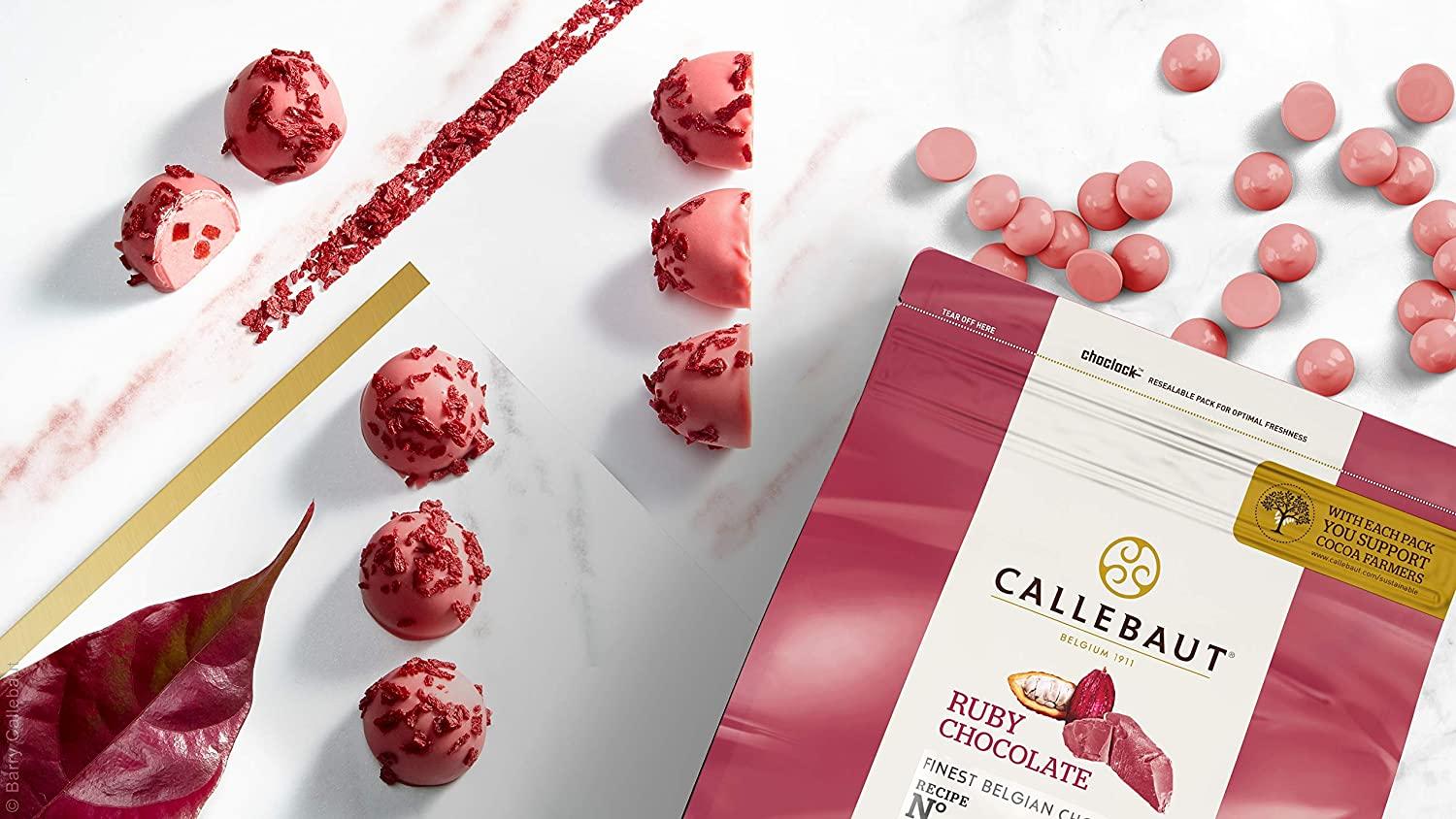 Callebaut Ruby Chocolate Callets Recipe RB1 Crafted from the Ruby