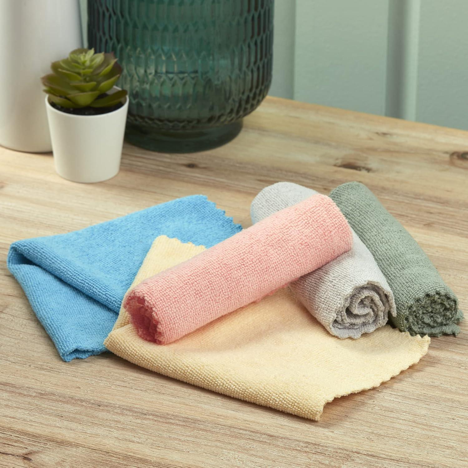 Spontex Panni In Microfibra Collection 2+1 – 3 Pezzi Multicolore, Eliminano Virus E Batteri, Resistenti E Riutilizzabili - 6