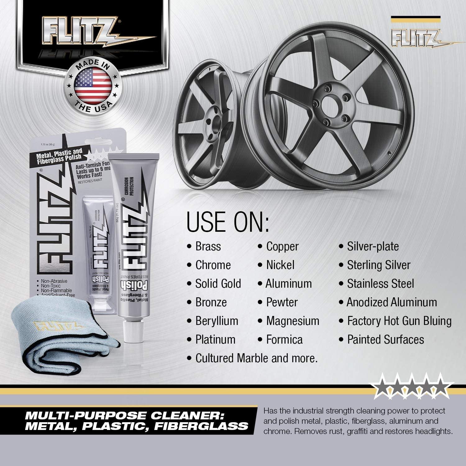 Flitz CA 03516-6 Pâte à polir pour métal, plastique et fibre de