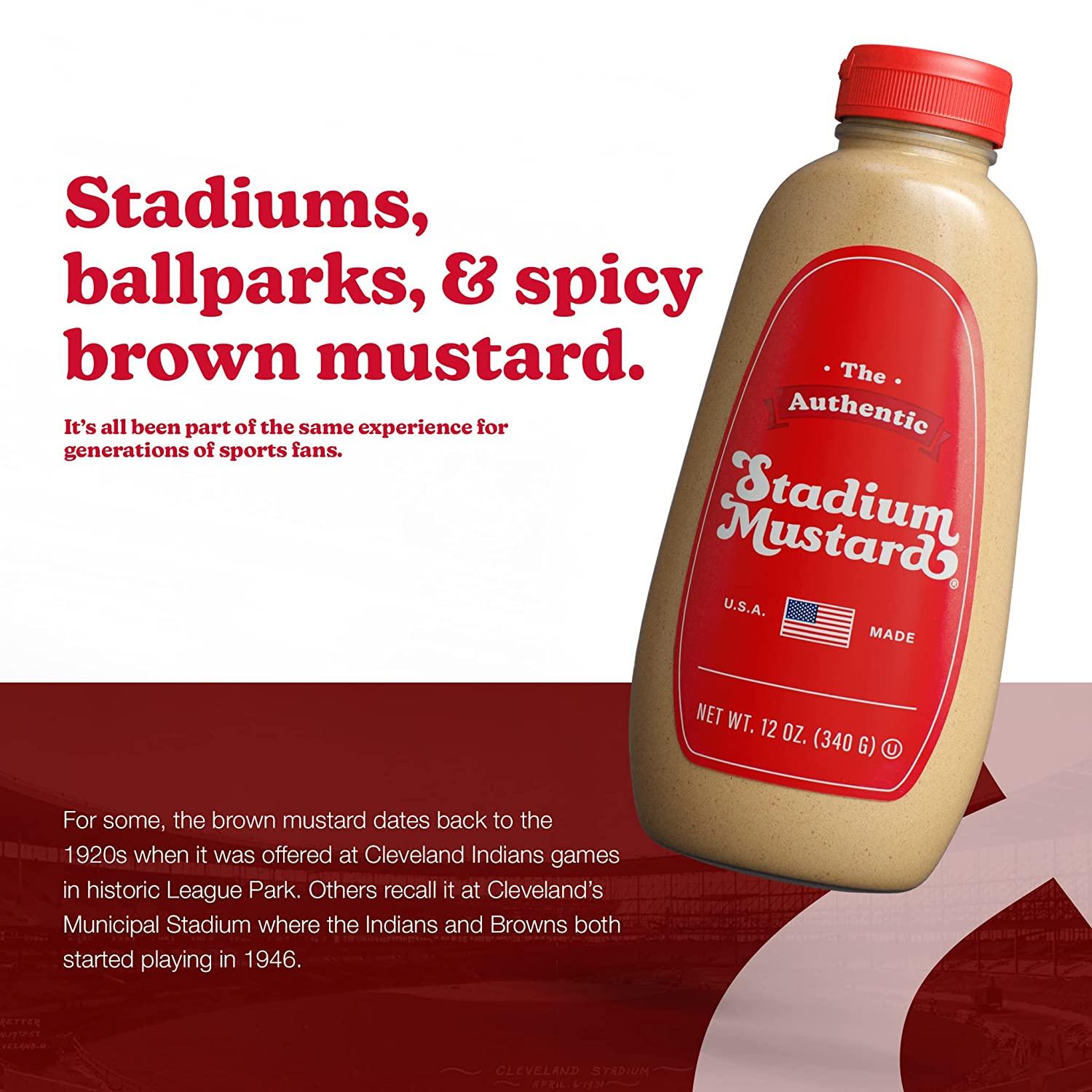 The Authentic Stadium Mustard. From Cleveland's Famed Municipal Stadium