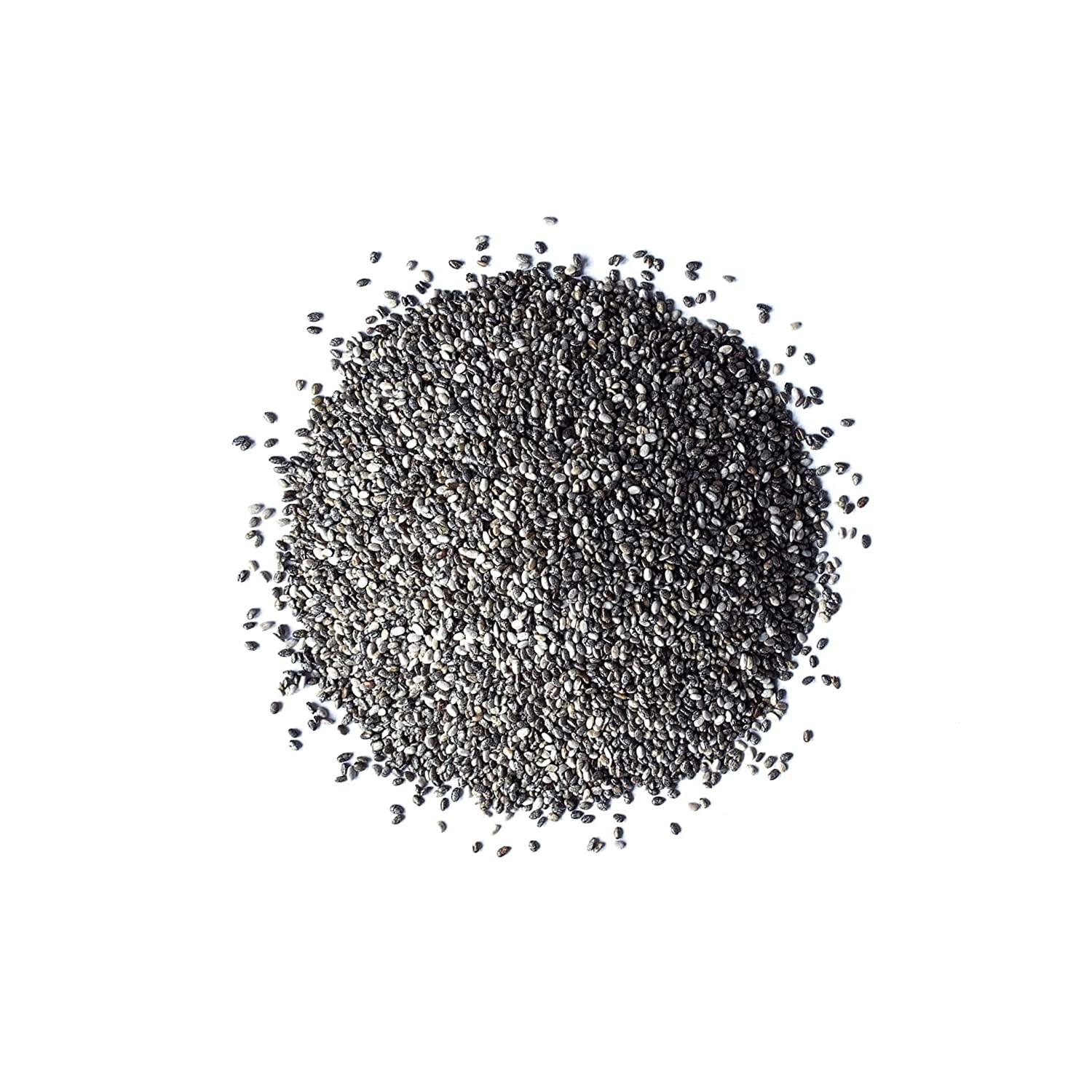 Black Chia Seeds, 2 Pounds Non-GMO Verified, Whole, Sproutable, Vegan,  Kosher, Keto, Sirtfood, Bulk. Rich in Essential Fatty Acids, Fiber,  Protein. Great for Chia Pudding, Smoothie, Oatmeal.