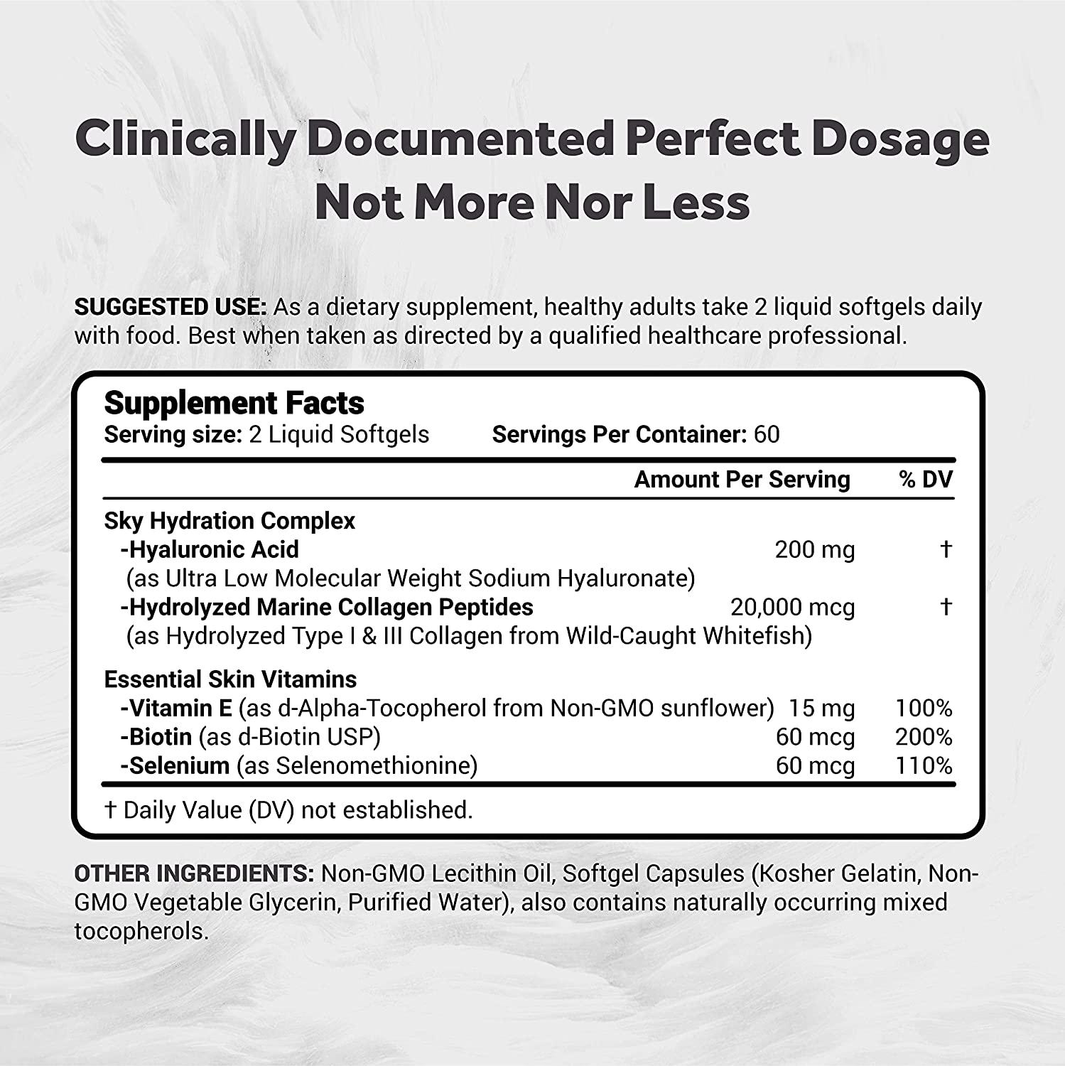 Naturalis Hyaluronic Acid 200mg, 10x Better Absorption Ultra Low