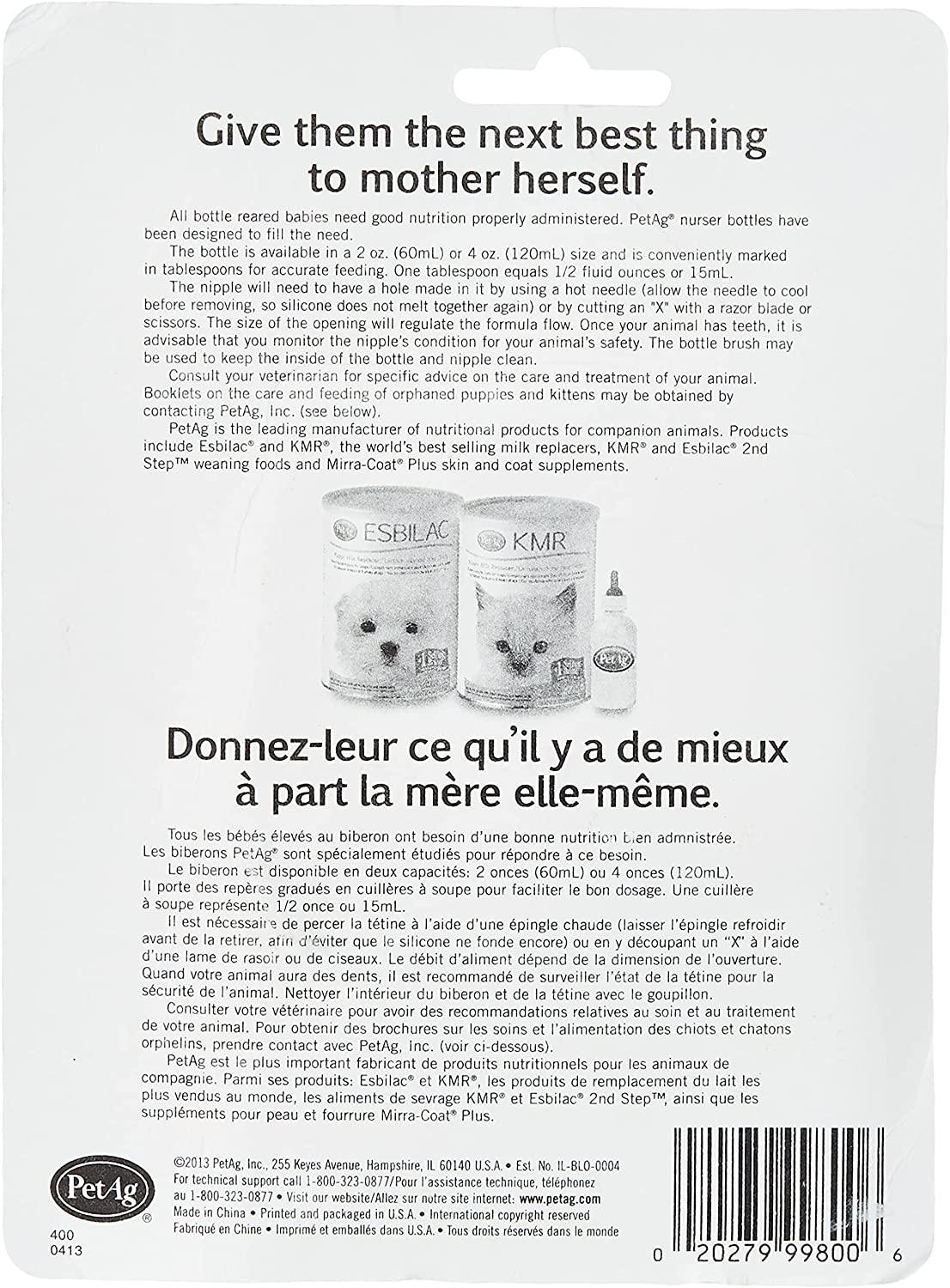 PetAg Nursing Kit 2oz Bottle (Carded) black