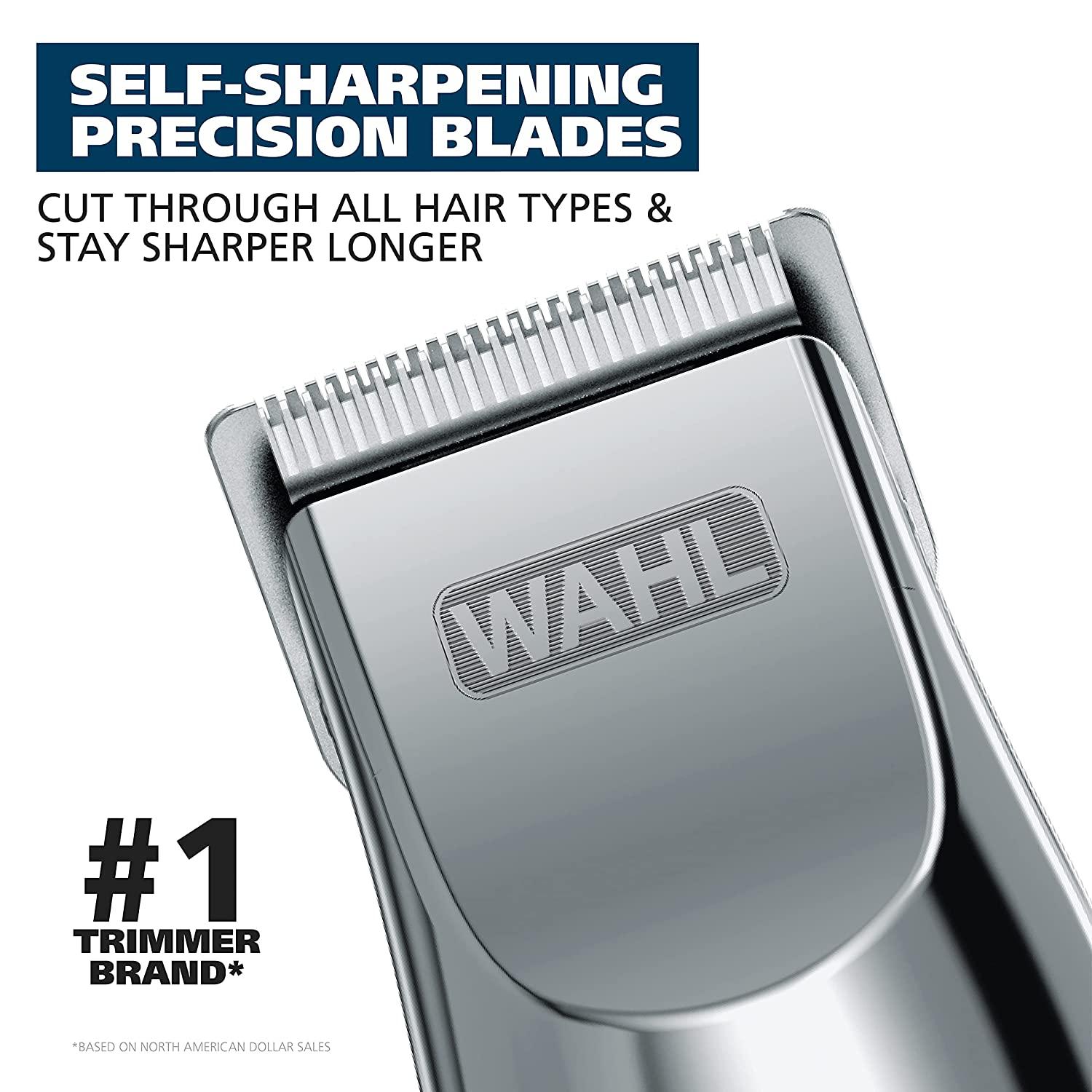 Wahl Clipper Travel Rechargeable Beard Trimmer with Travel Lock Self