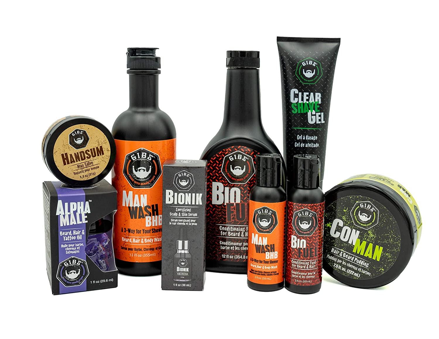 GIBS BioFuel Hair Conditioner for Men Moisturizing Beard and Hair