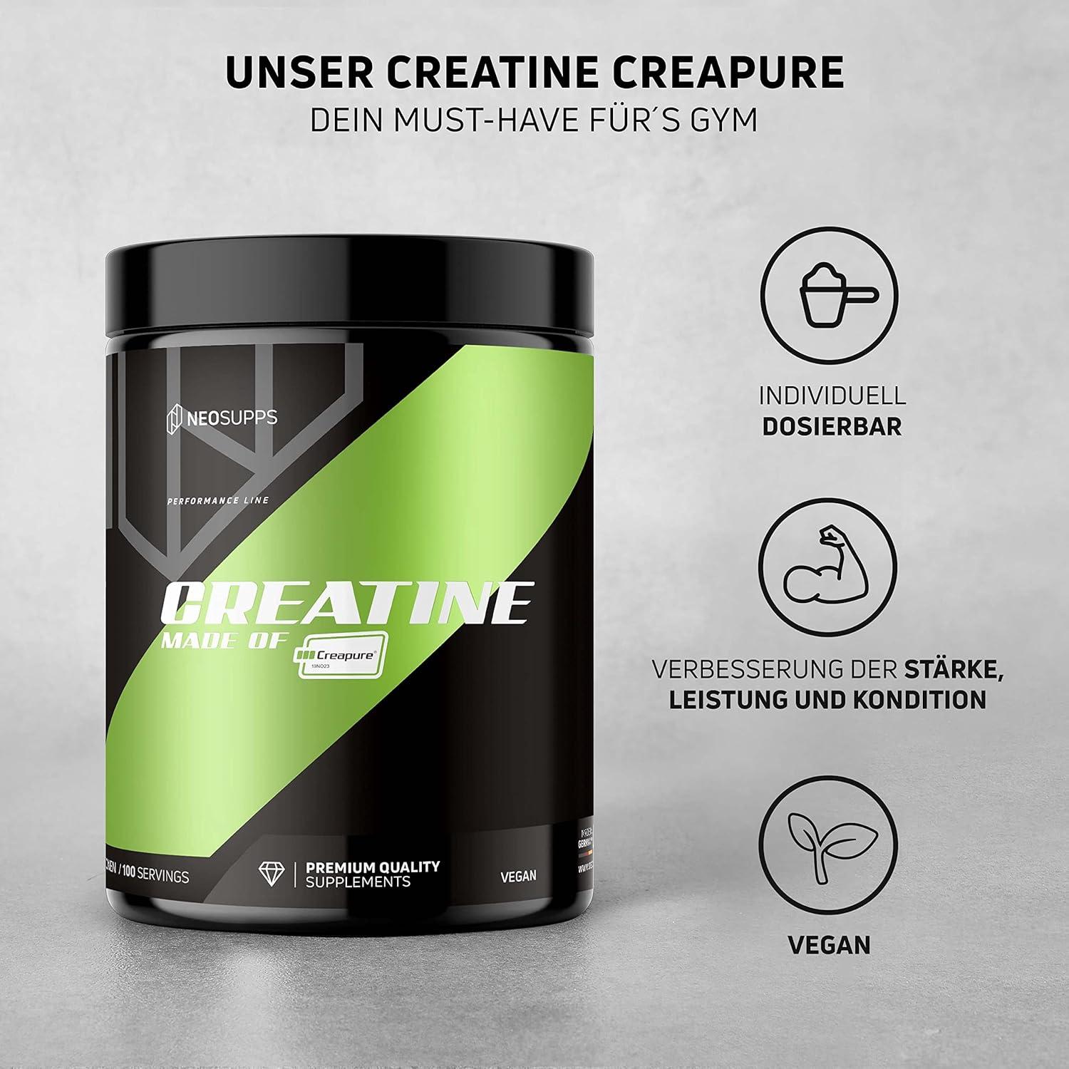 Neosupps Maximum Strength Creatine with Creapure - Enhance Performance ...