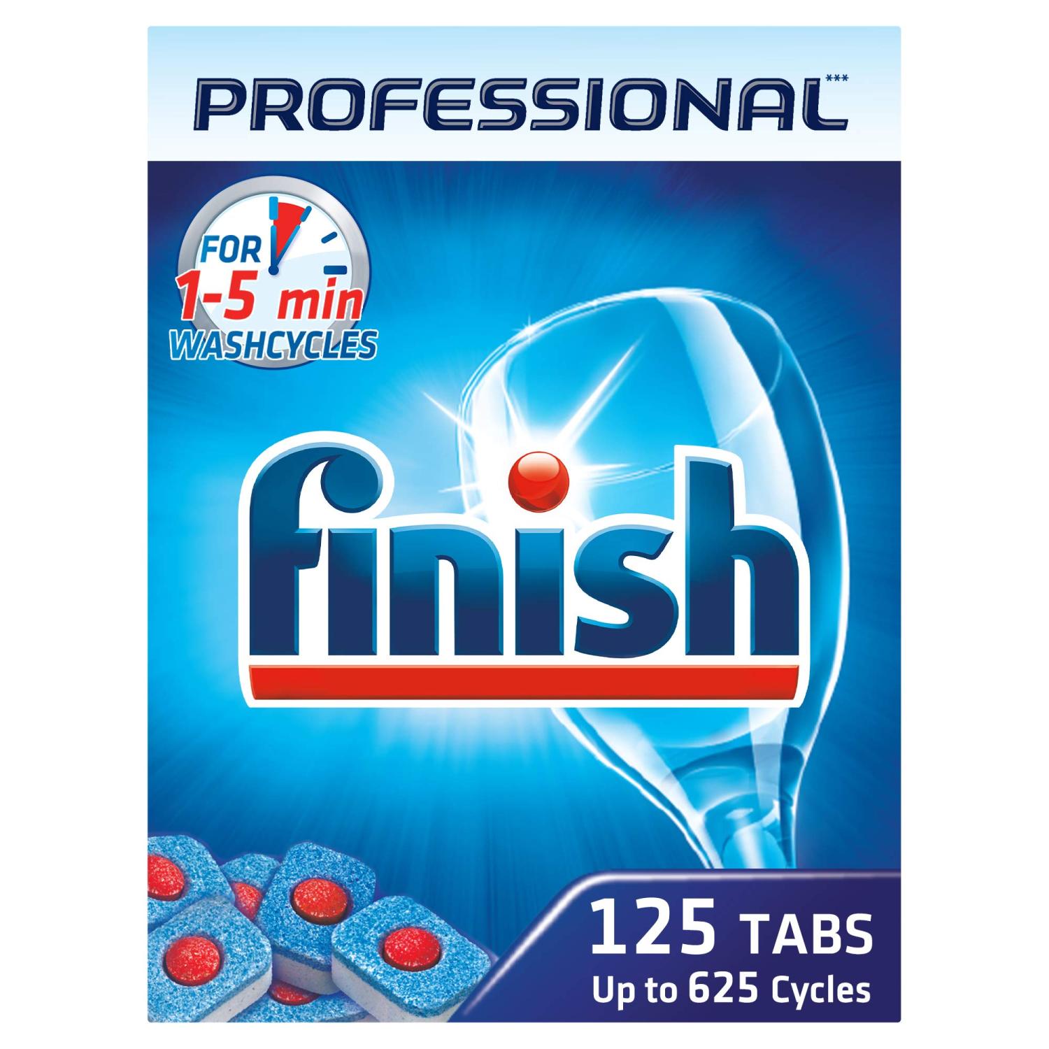 Finish Dishwasher Tablets BULK 125 Tabs Pack of 1 125 Count (Pack of 1)