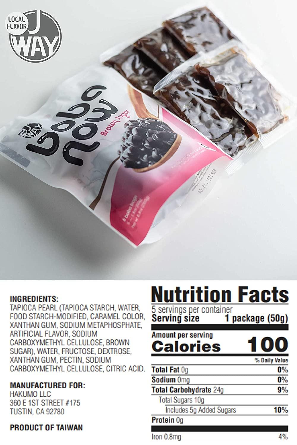 J WAY BOBA NOW Authentic Instant Tapioca Boba Pearls for Milk Tea